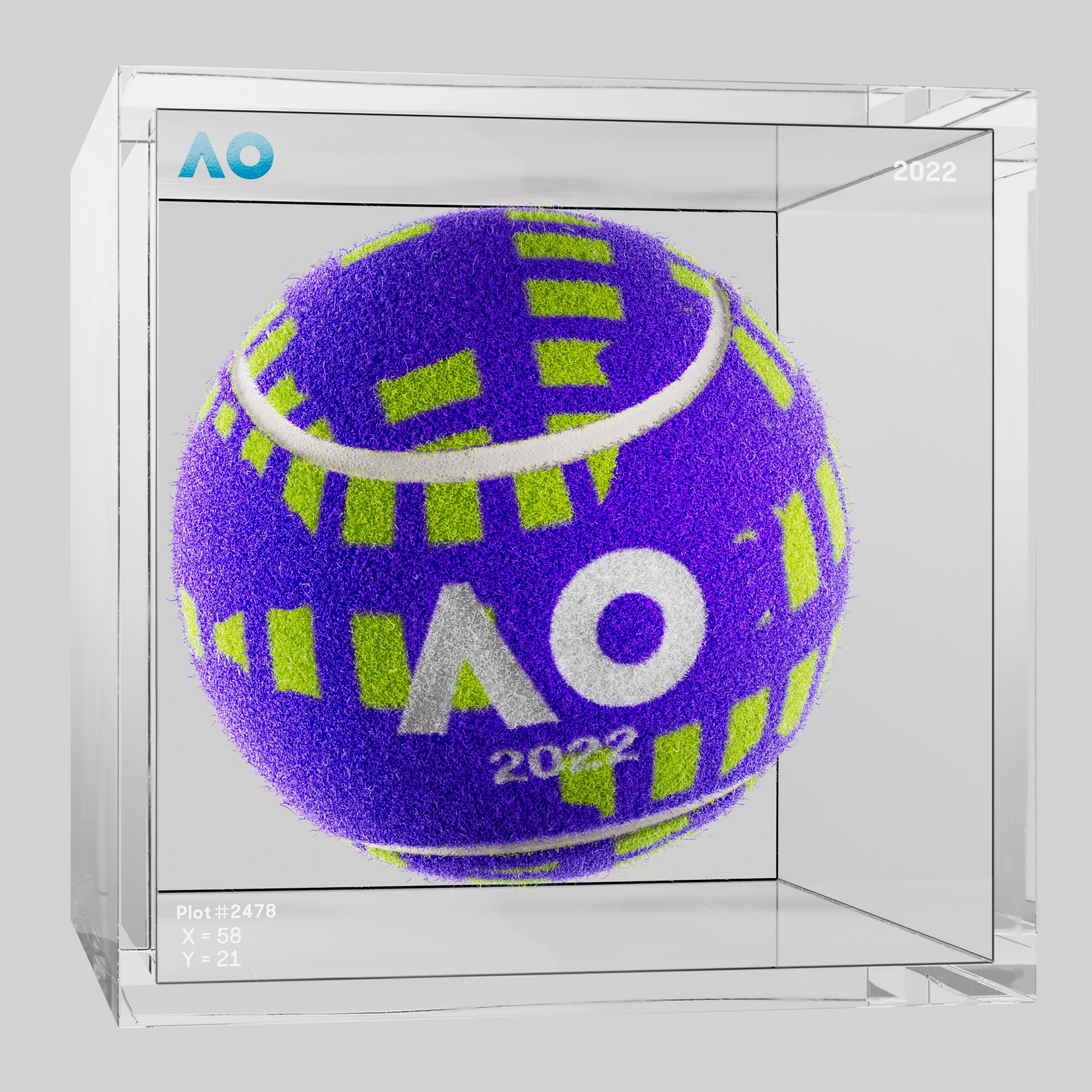 The Australian Open - The Australian Open Art Ball - AO Art Ball #4322 - NFT # 4322