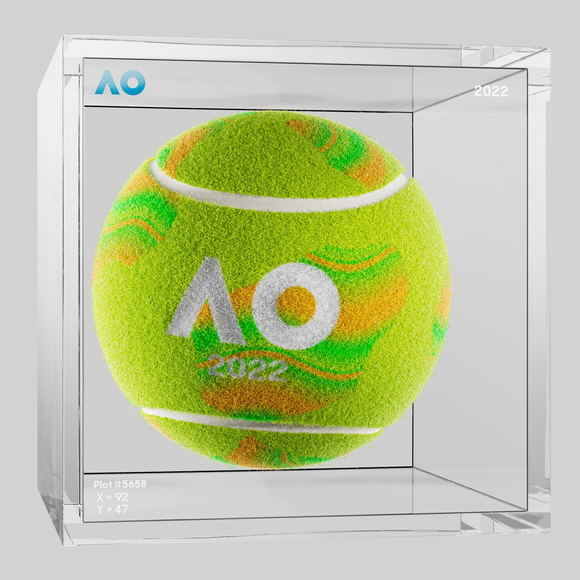 The Australian Open - The Australian Open Art Ball - AO Art Ball #4323 - NFT # 4323
