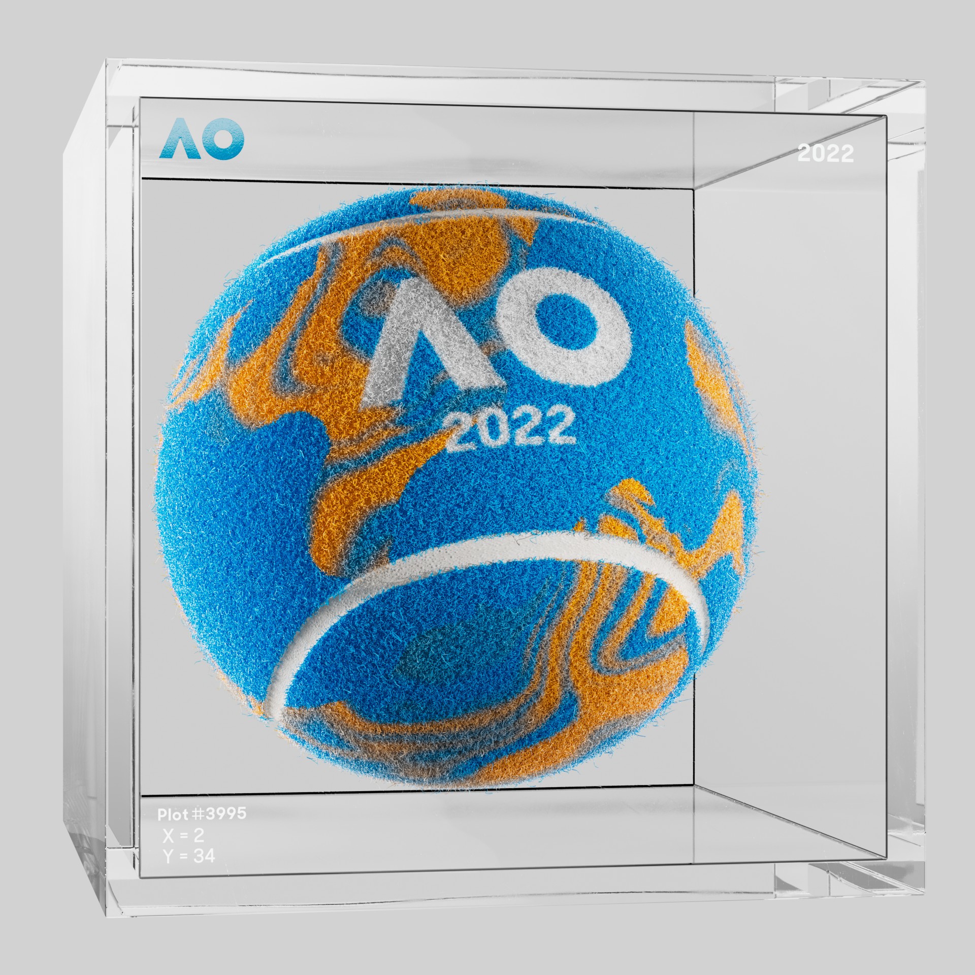 The Australian Open - The Australian Open Art Ball - AO Art Ball #4325 - NFT # 4325