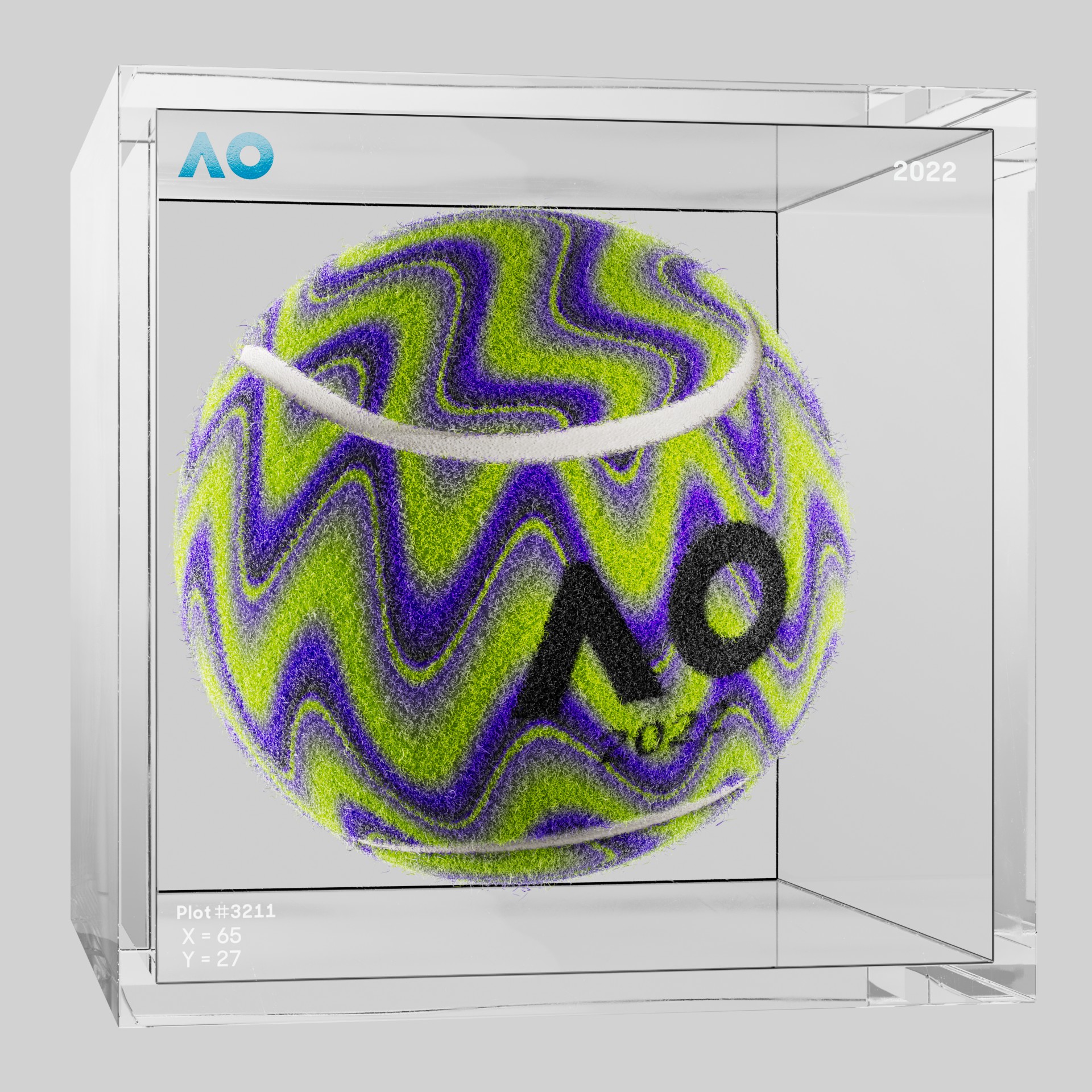 The Australian Open - The Australian Open Art Ball - AO Art Ball #4328 - NFT # 4328