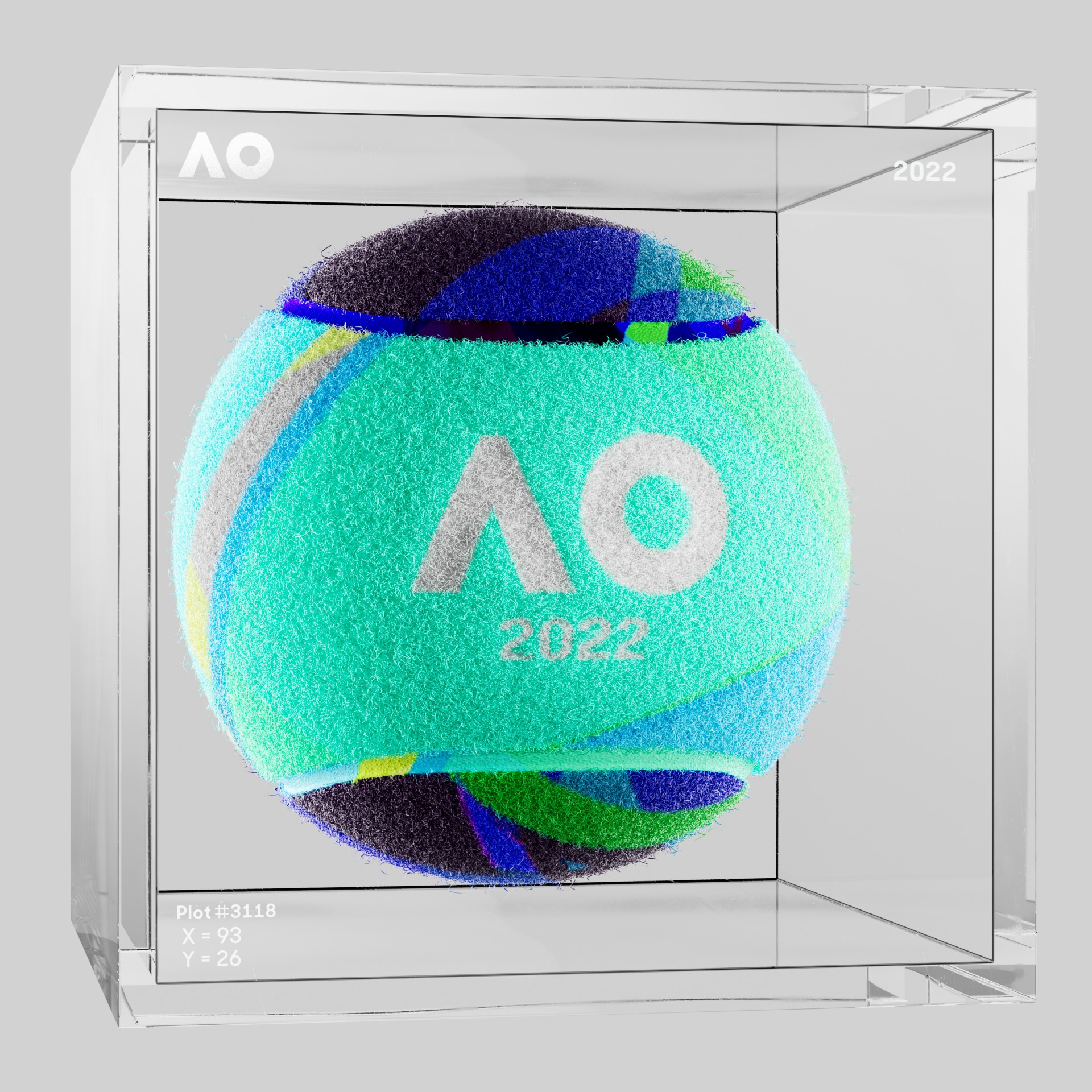 The Australian Open - The Australian Open Art Ball - AO Art Ball #4329 - NFT # 4329