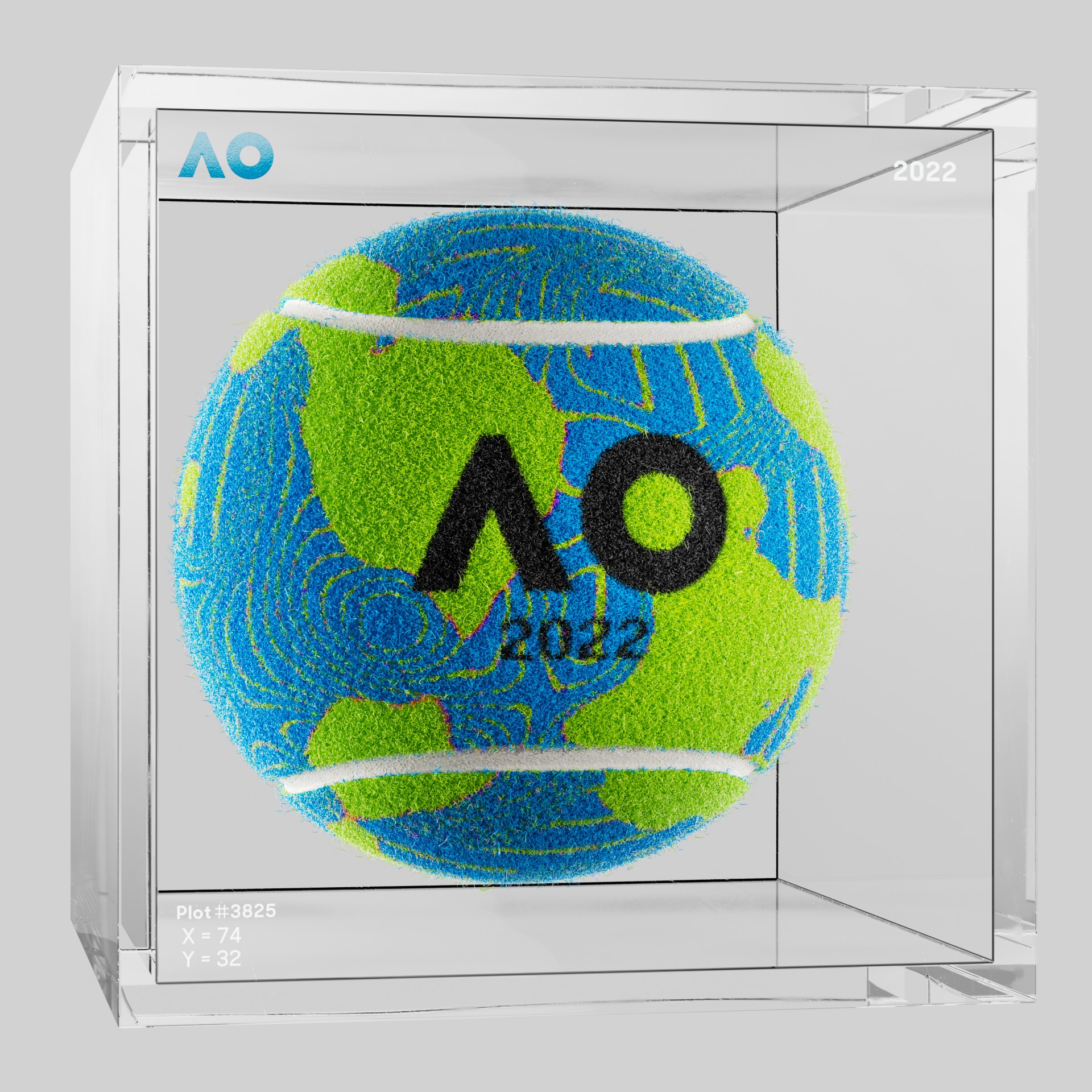 The Australian Open - The Australian Open Art Ball - AO Art Ball #433 - NFT # 433