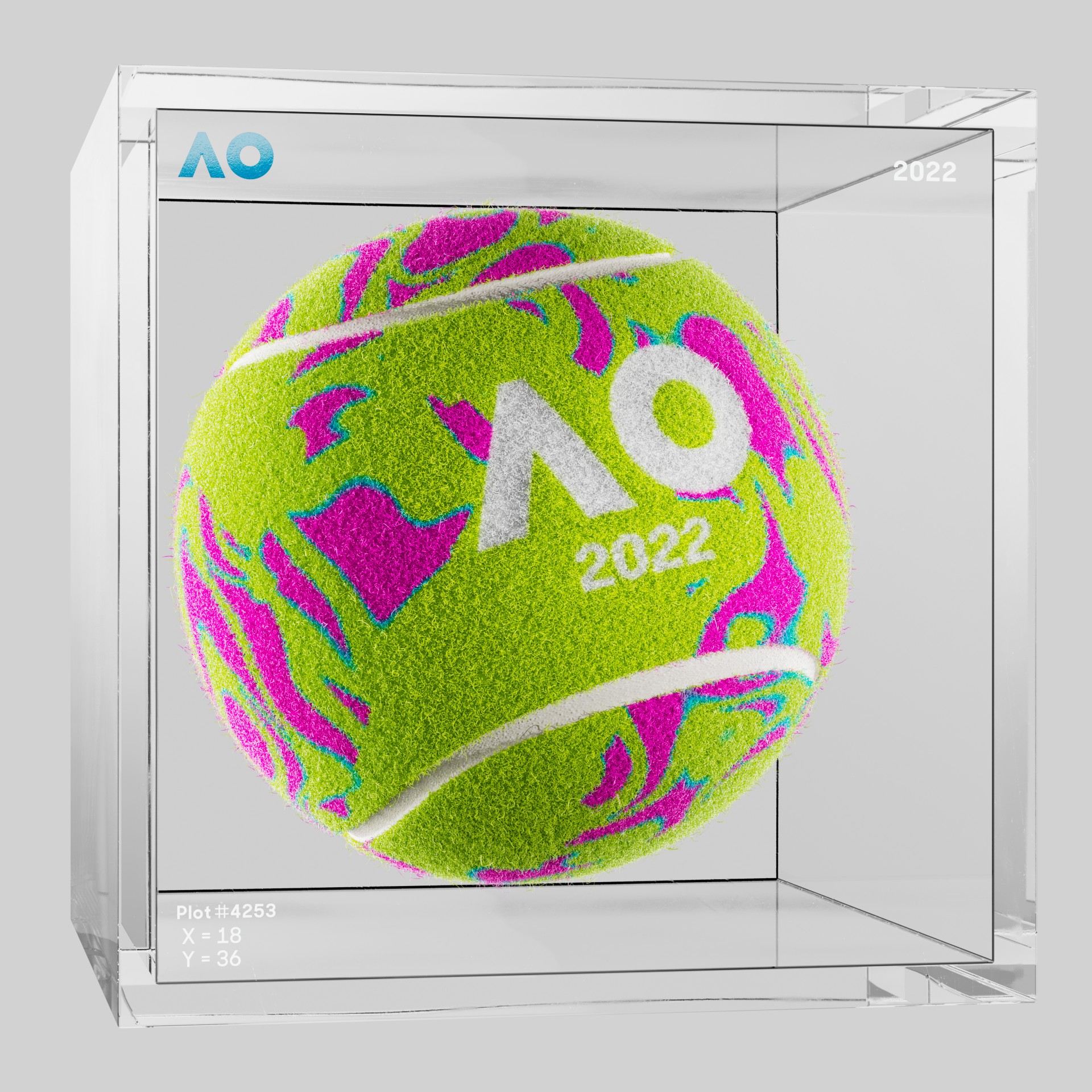 The Australian Open - The Australian Open Art Ball - AO Art Ball #4331 - NFT # 4331