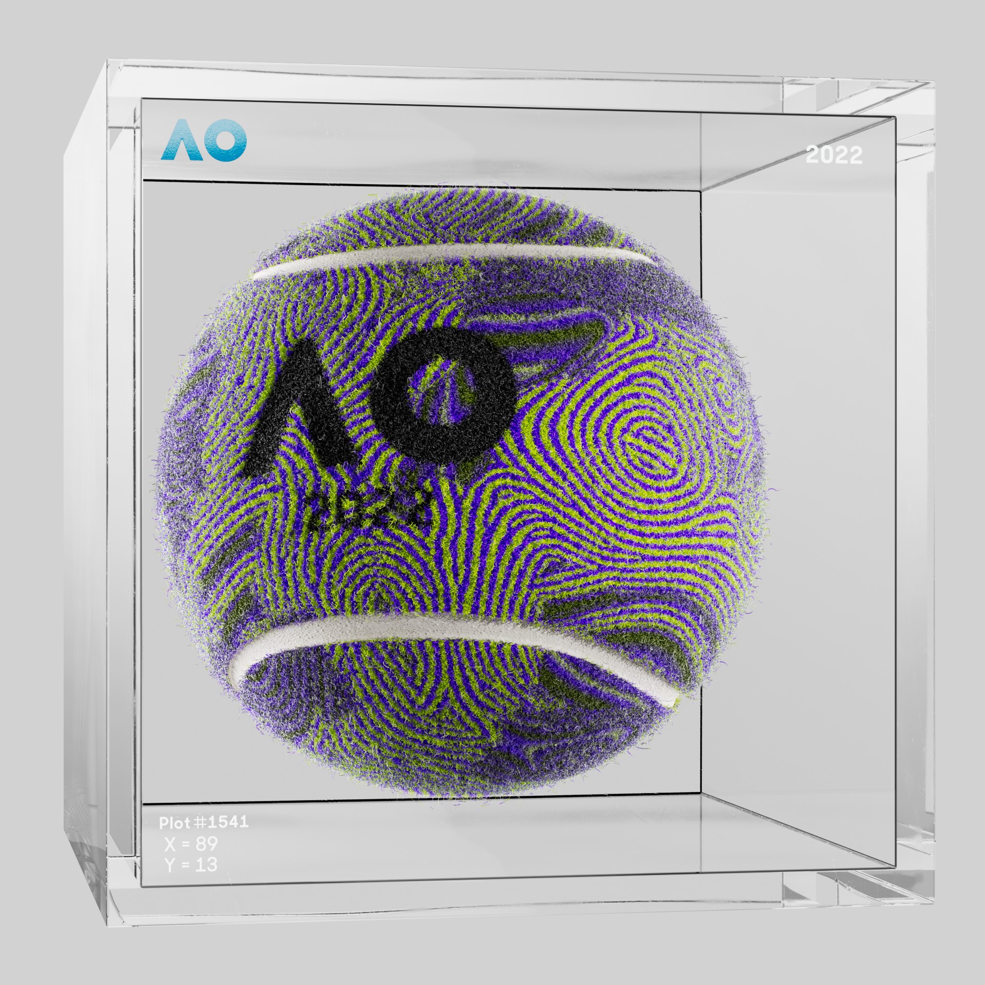 The Australian Open - The Australian Open Art Ball - AO Art Ball #4334 - NFT # 4334