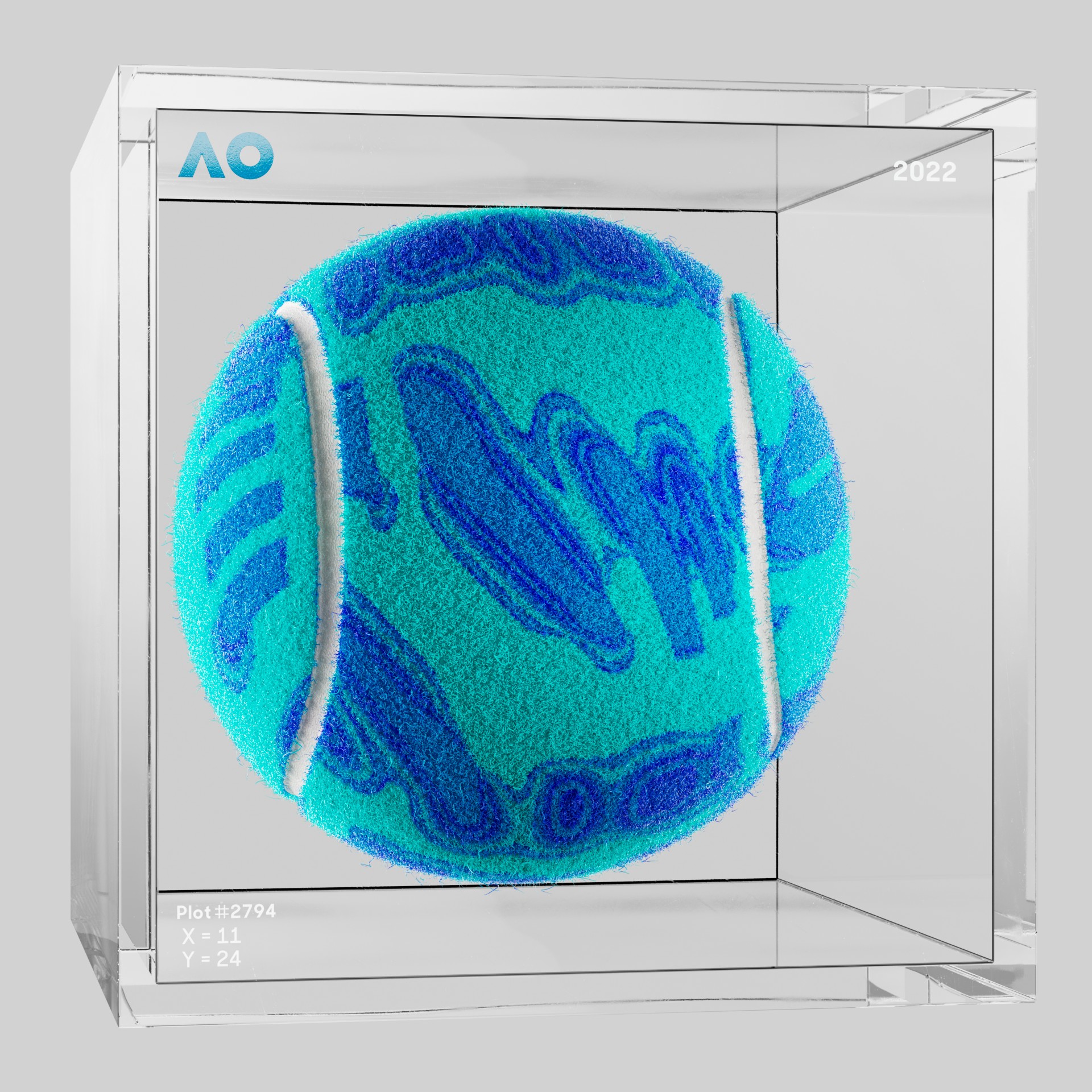 The Australian Open - The Australian Open Art Ball - AO Art Ball #4337 - NFT # 4337