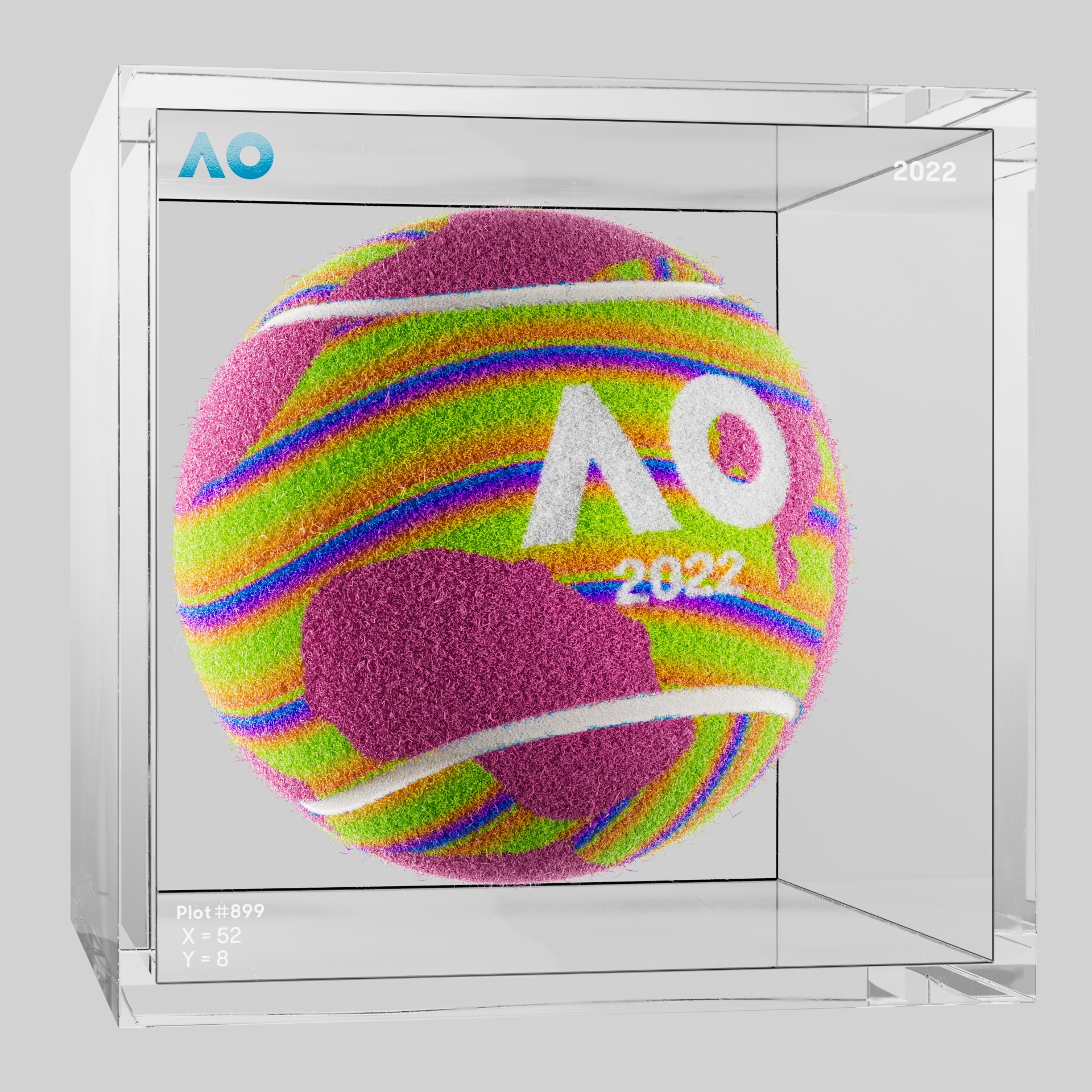 The Australian Open - The Australian Open Art Ball - AO Art Ball #4339 - NFT # 4339