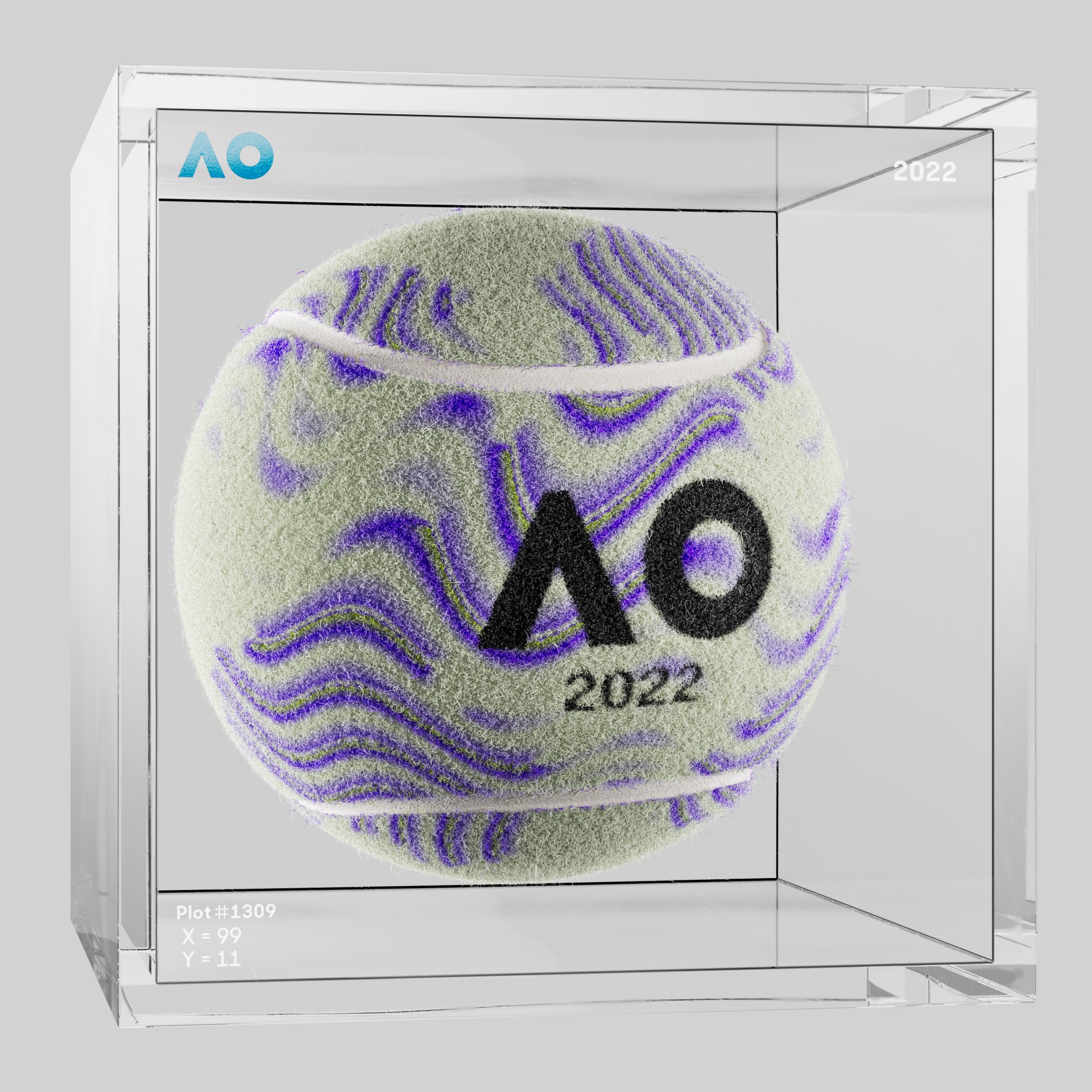 The Australian Open - The Australian Open Art Ball - AO Art Ball #434 - NFT # 434