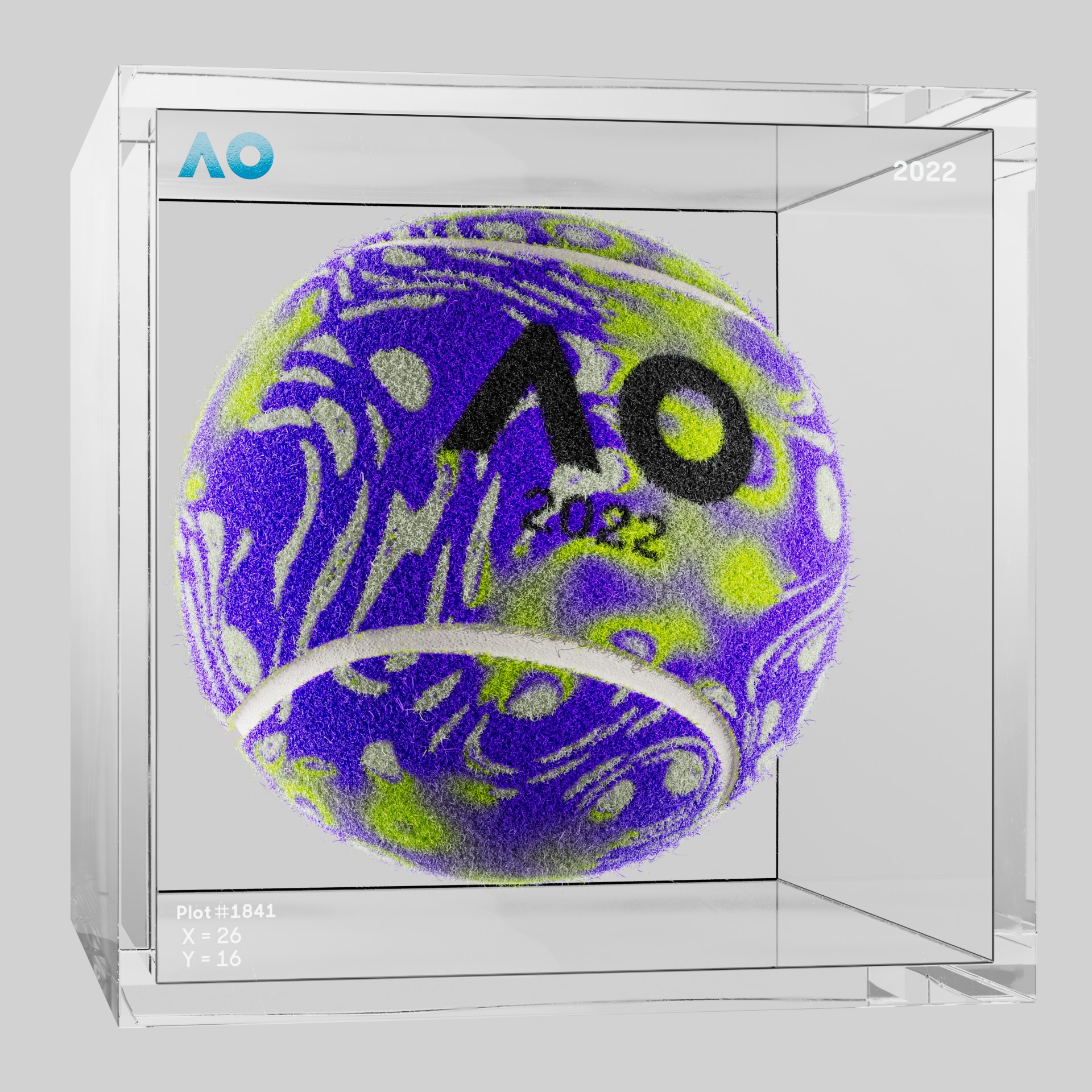 The Australian Open - The Australian Open Art Ball - AO Art Ball #4340 - NFT # 4340