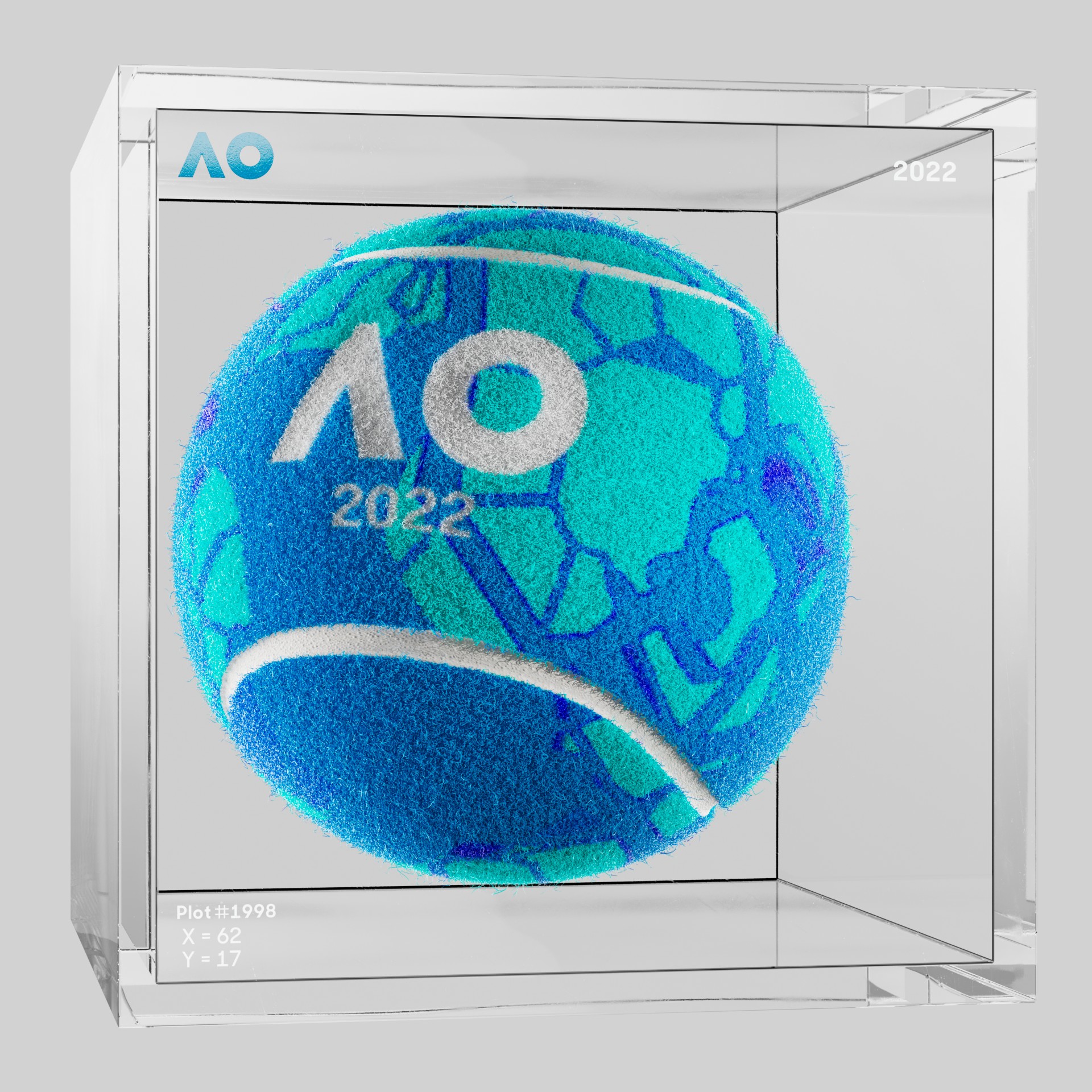 The Australian Open - The Australian Open Art Ball - AO Art Ball #4342 - NFT # 4342