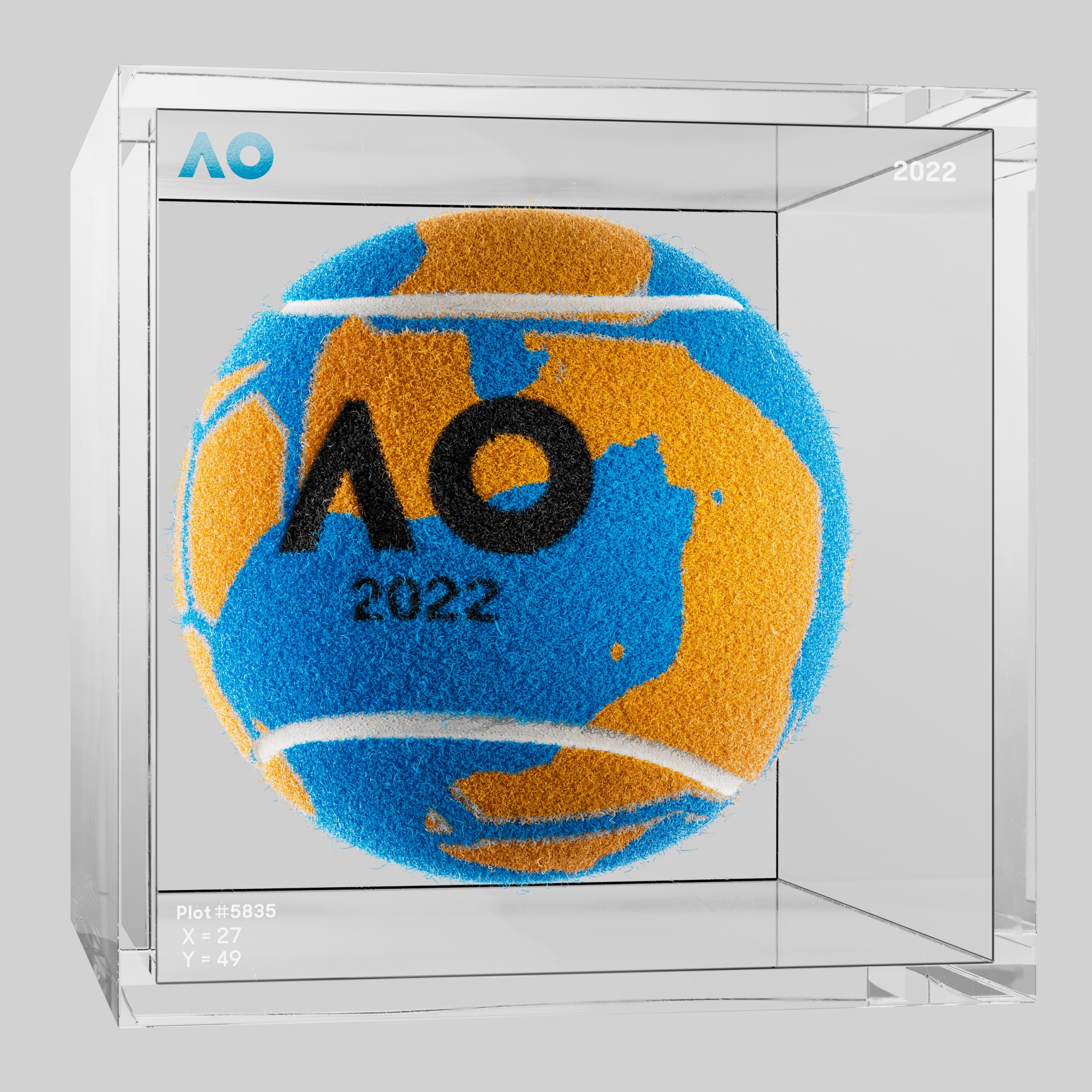 The Australian Open - The Australian Open Art Ball - AO Art Ball #4344 - NFT # 4344