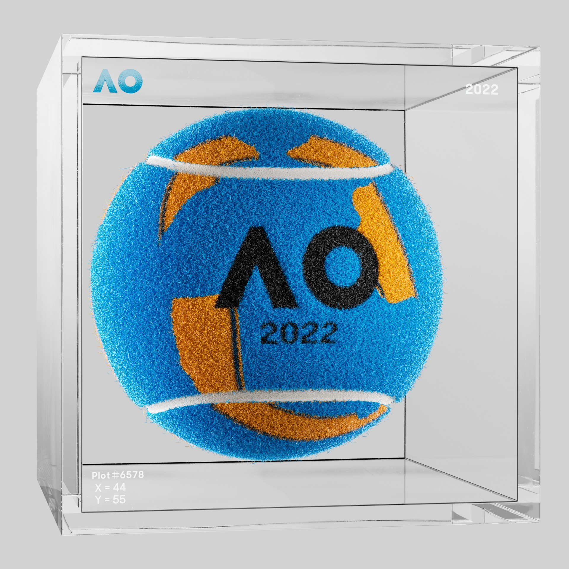 The Australian Open - The Australian Open Art Ball - AO Art Ball #4347 - NFT # 4347