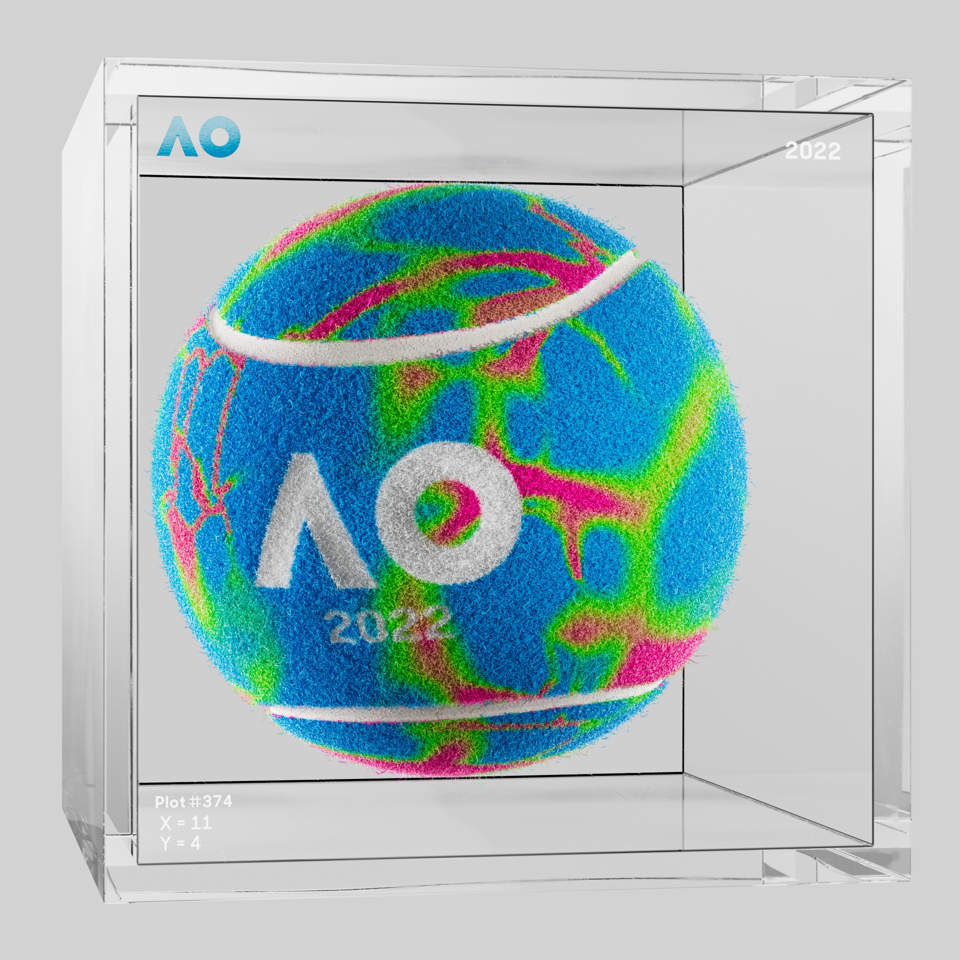The Australian Open - The Australian Open Art Ball - AO Art Ball #4350 - NFT # 4350