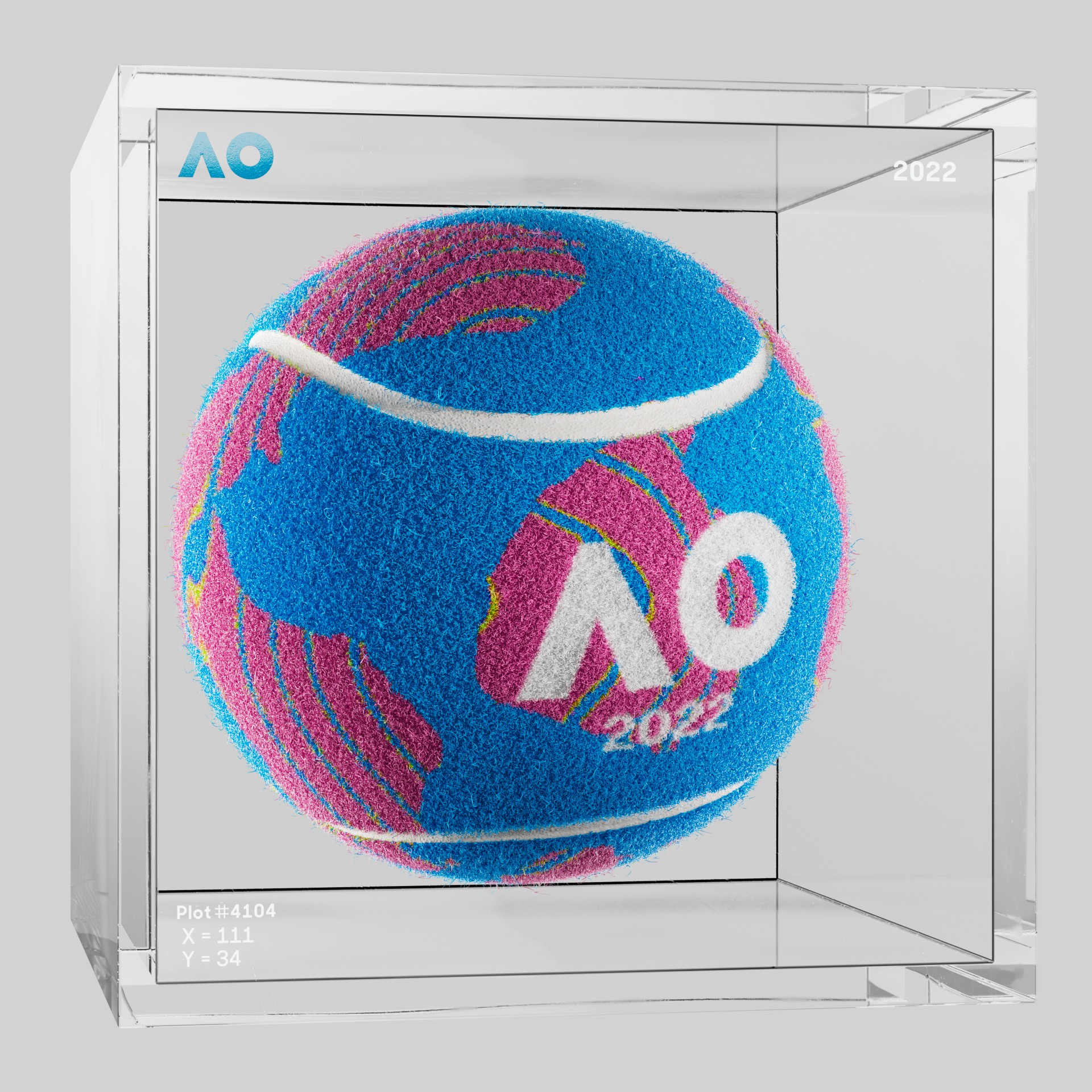 The Australian Open - The Australian Open Art Ball - AO Art Ball #4351 - NFT # 4351
