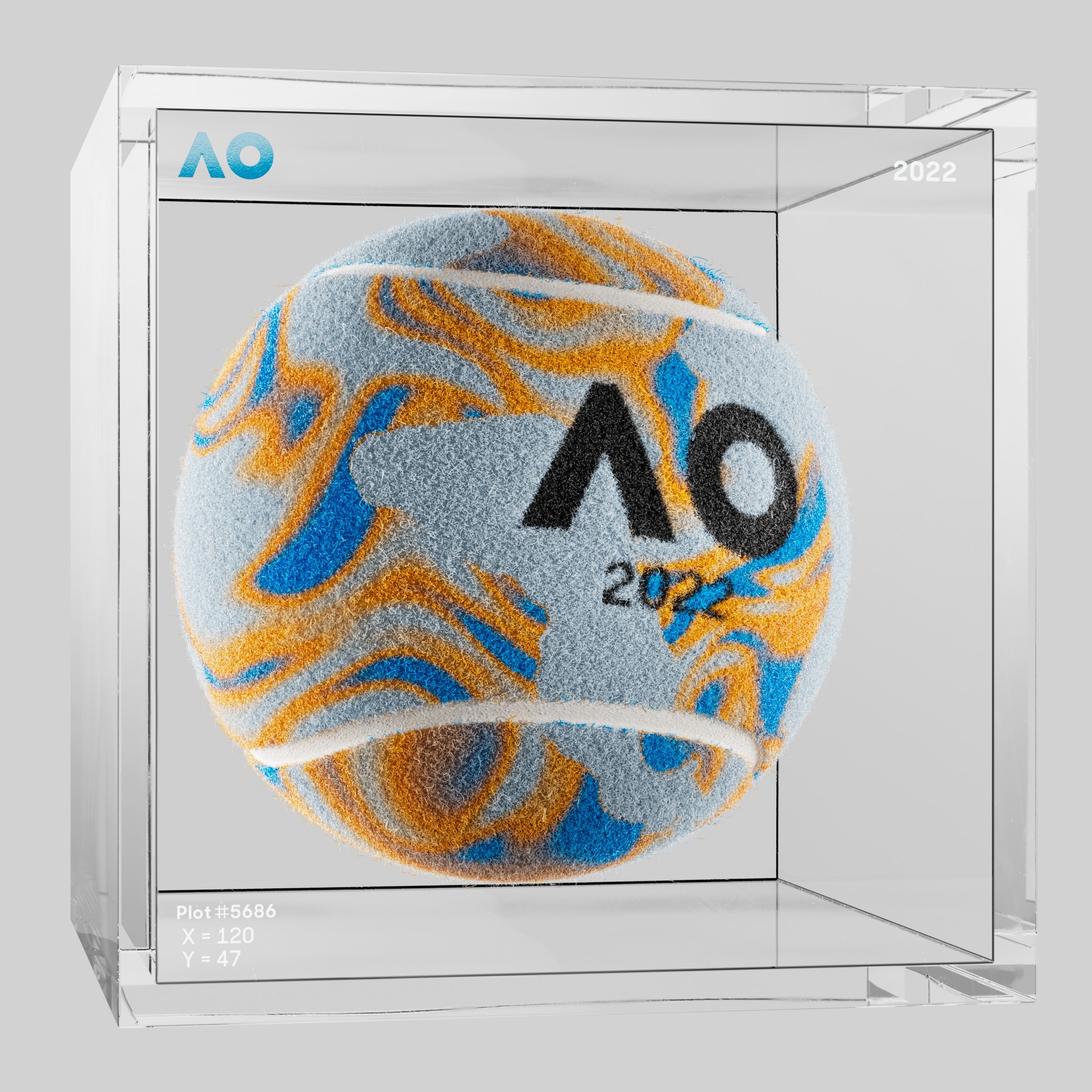 The Australian Open - The Australian Open Art Ball - AO Art Ball #4352 - NFT # 4352