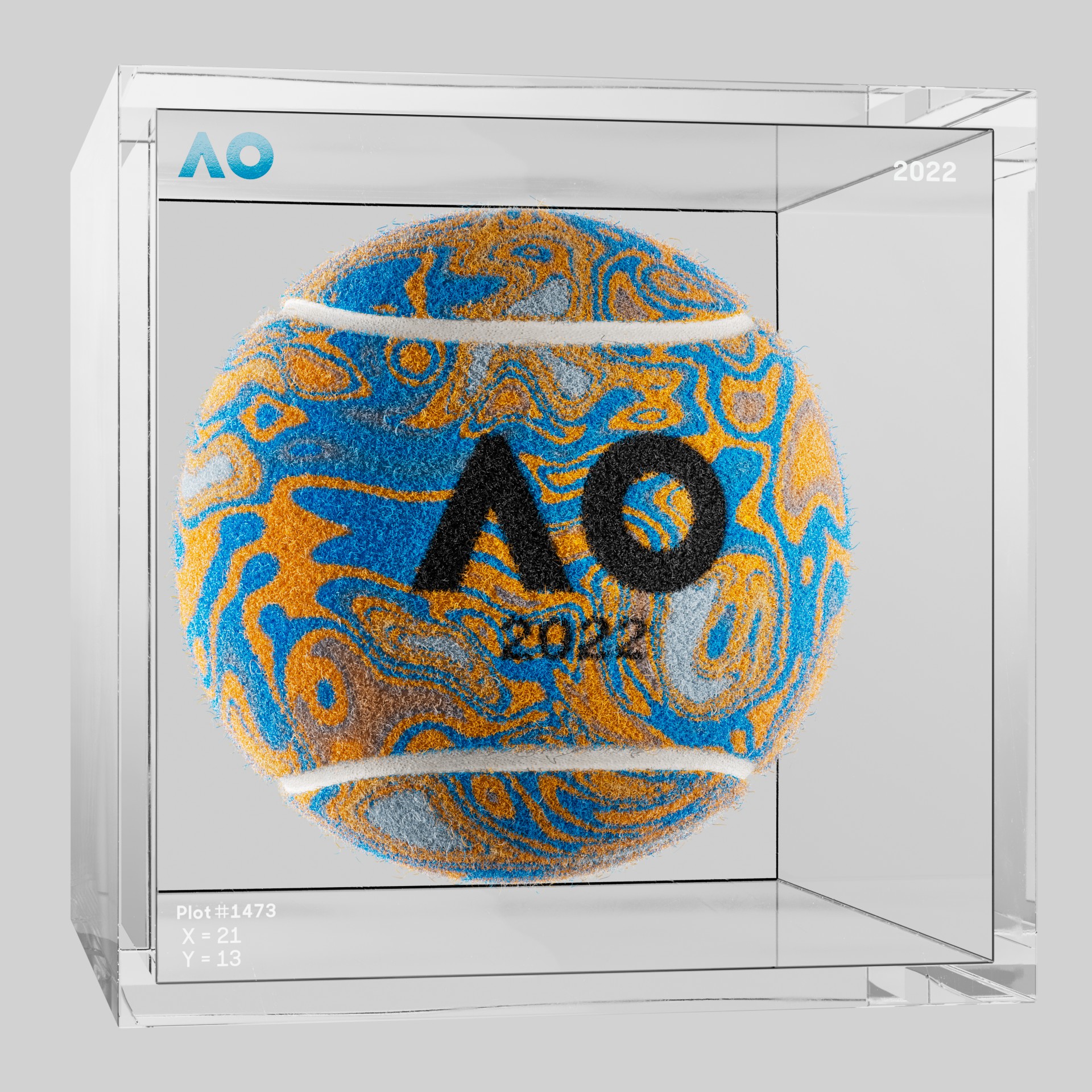 The Australian Open - The Australian Open Art Ball - AO Art Ball #4357 - NFT # 4357