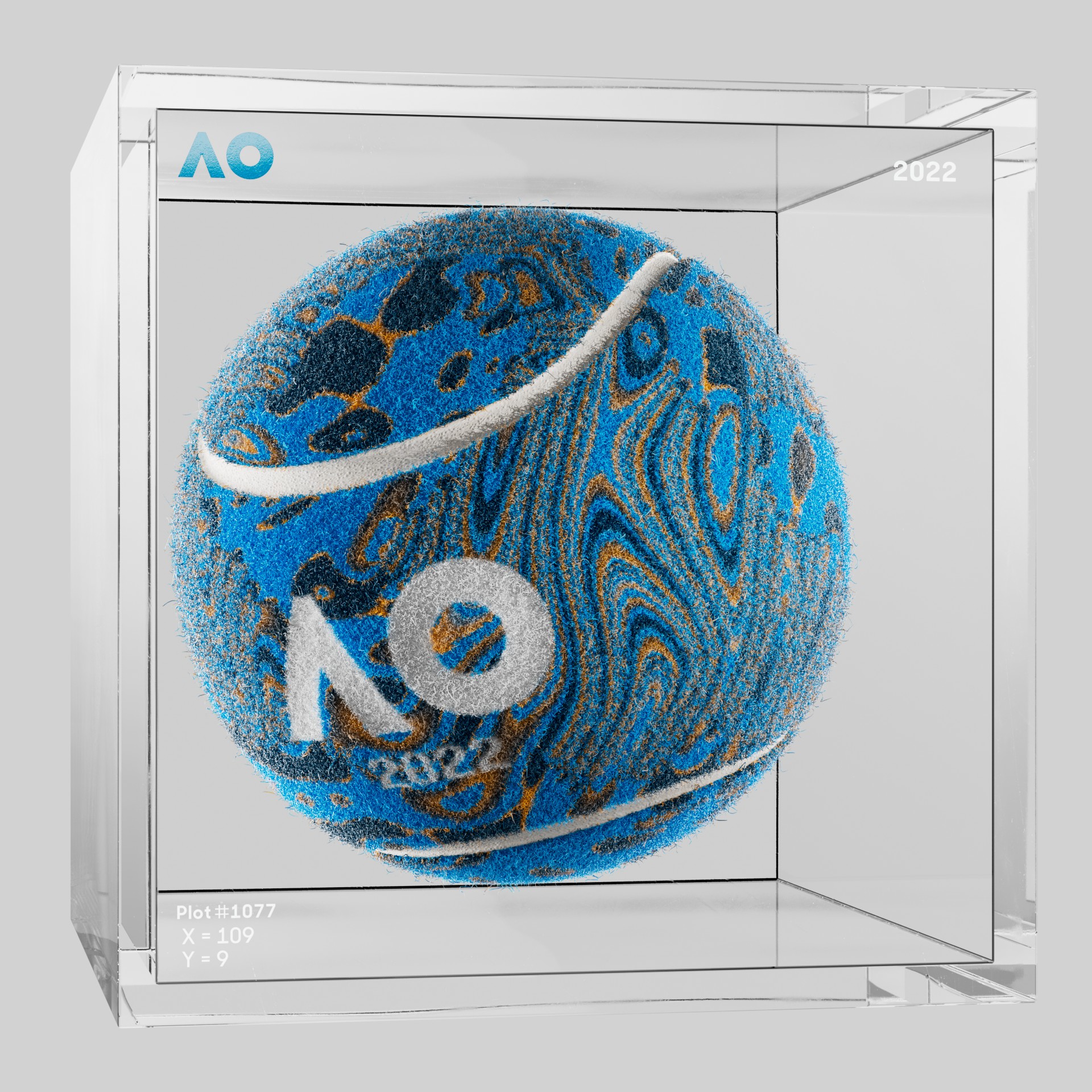 The Australian Open - The Australian Open Art Ball - AO Art Ball #4359 - NFT # 4359