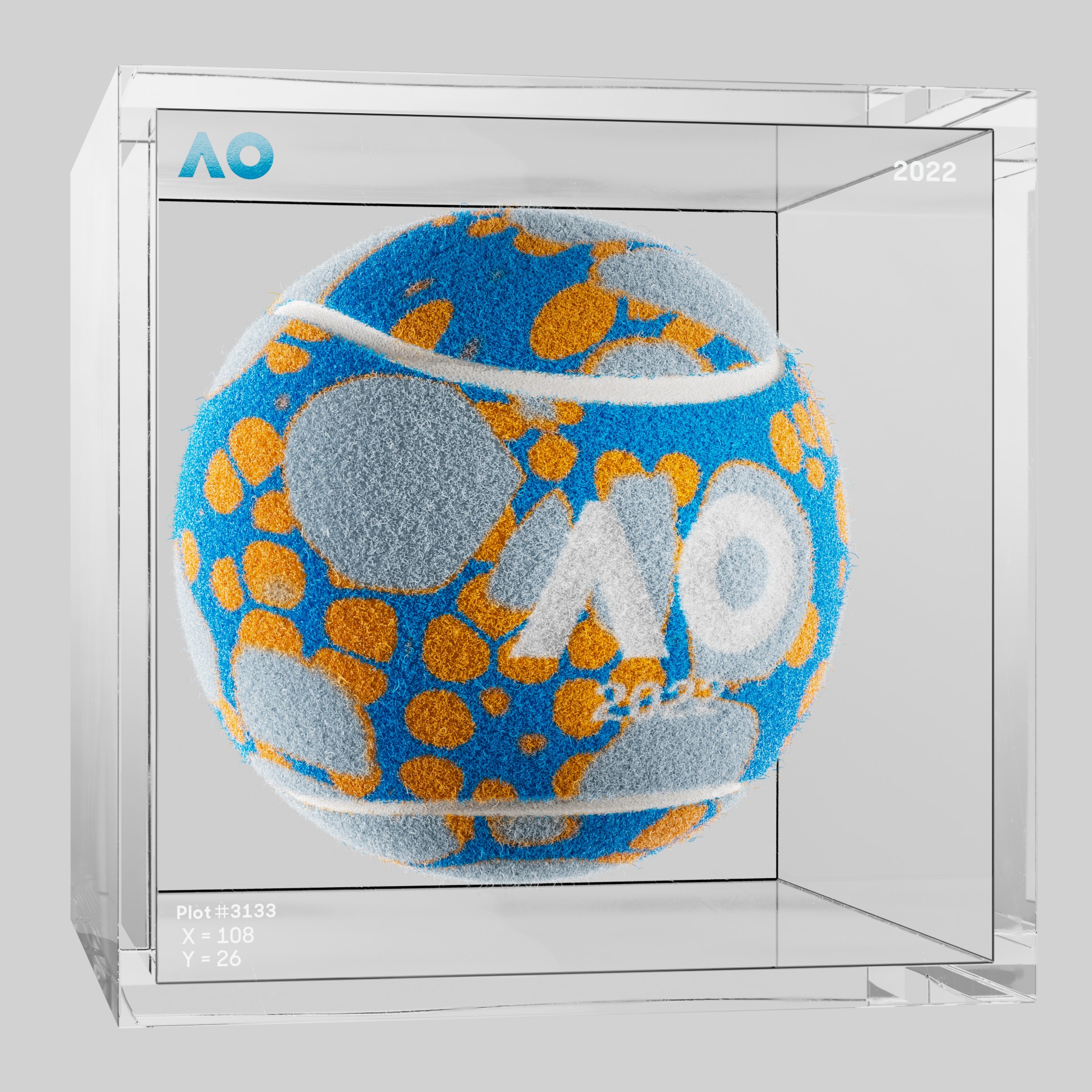 The Australian Open - The Australian Open Art Ball - AO Art Ball #4360 - NFT # 4360