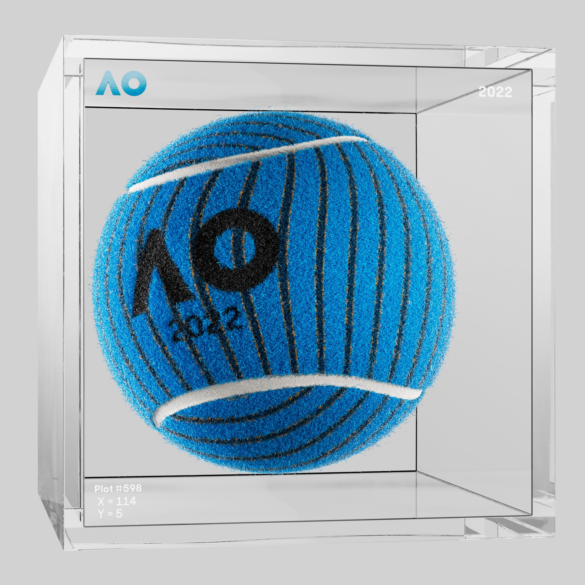 The Australian Open - The Australian Open Art Ball - AO Art Ball #4363 - NFT # 4363