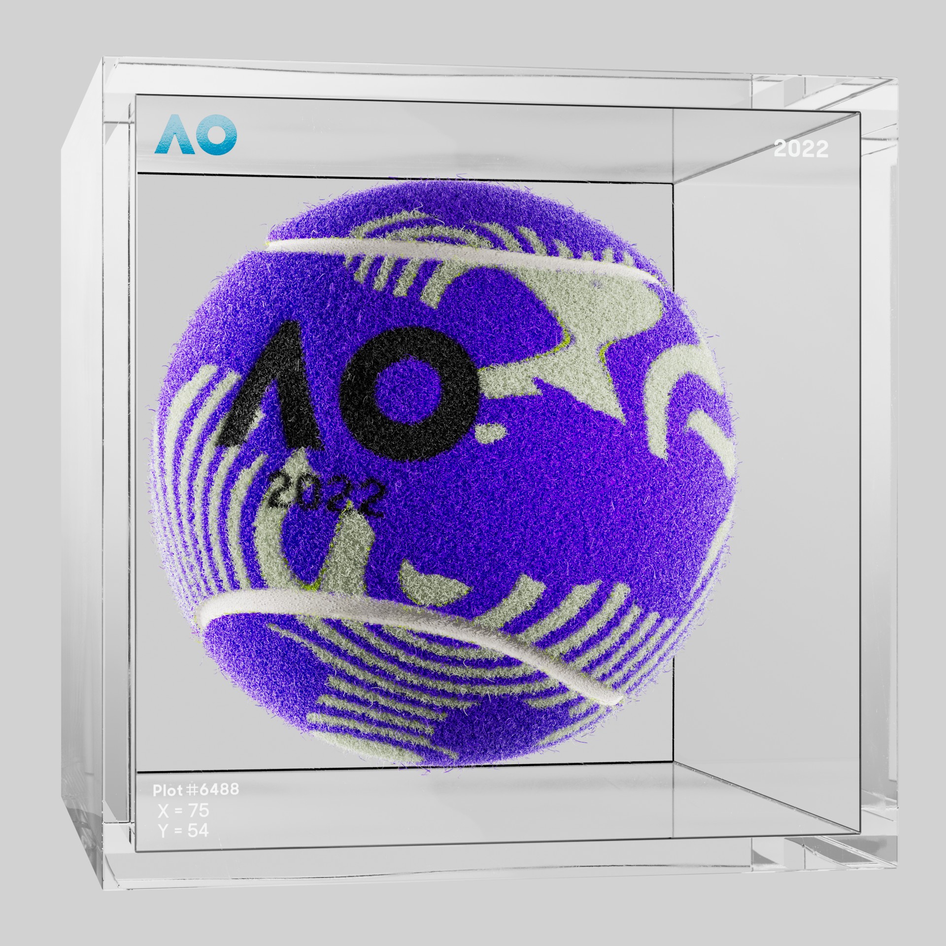 The Australian Open - The Australian Open Art Ball - AO Art Ball #4365 - NFT # 4365