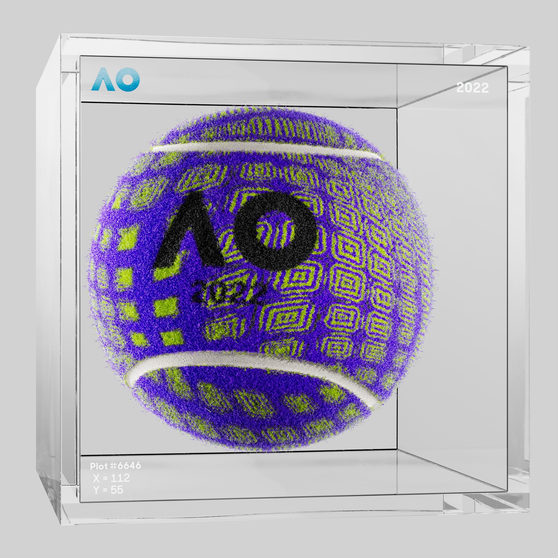 The Australian Open - The Australian Open Art Ball - AO Art Ball #4366 - NFT # 4366