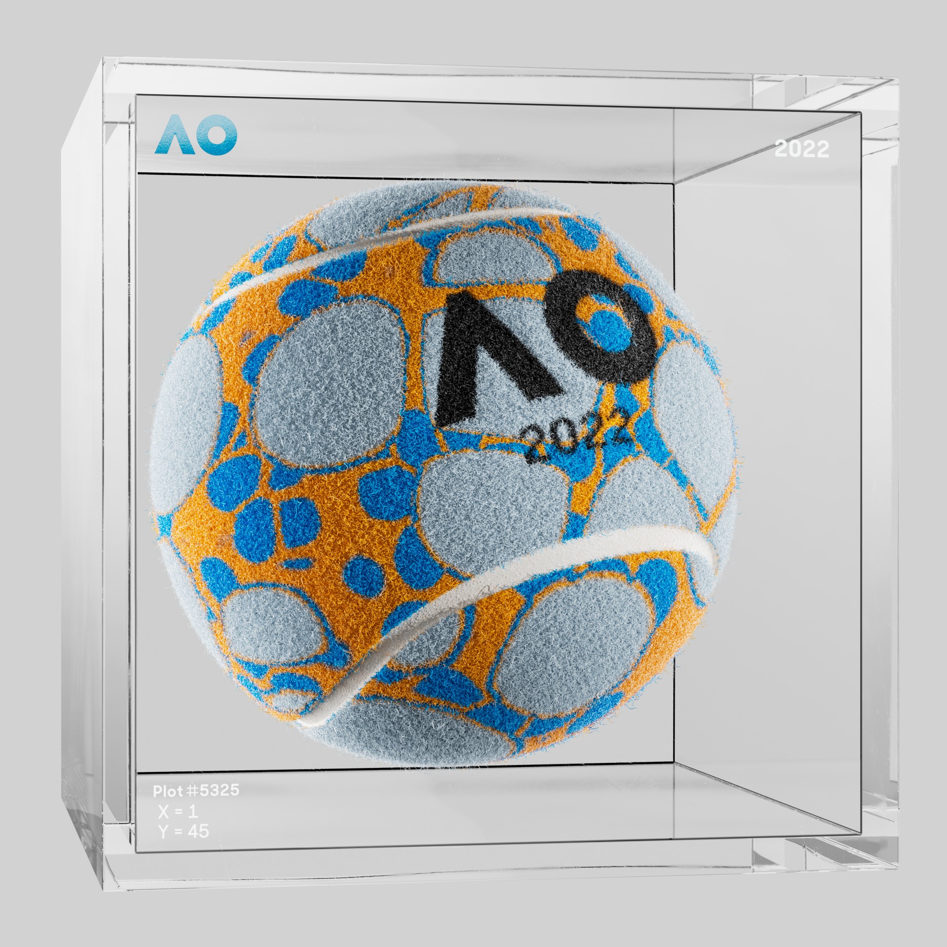 The Australian Open - The Australian Open Art Ball - AO Art Ball #4369 - NFT # 4369