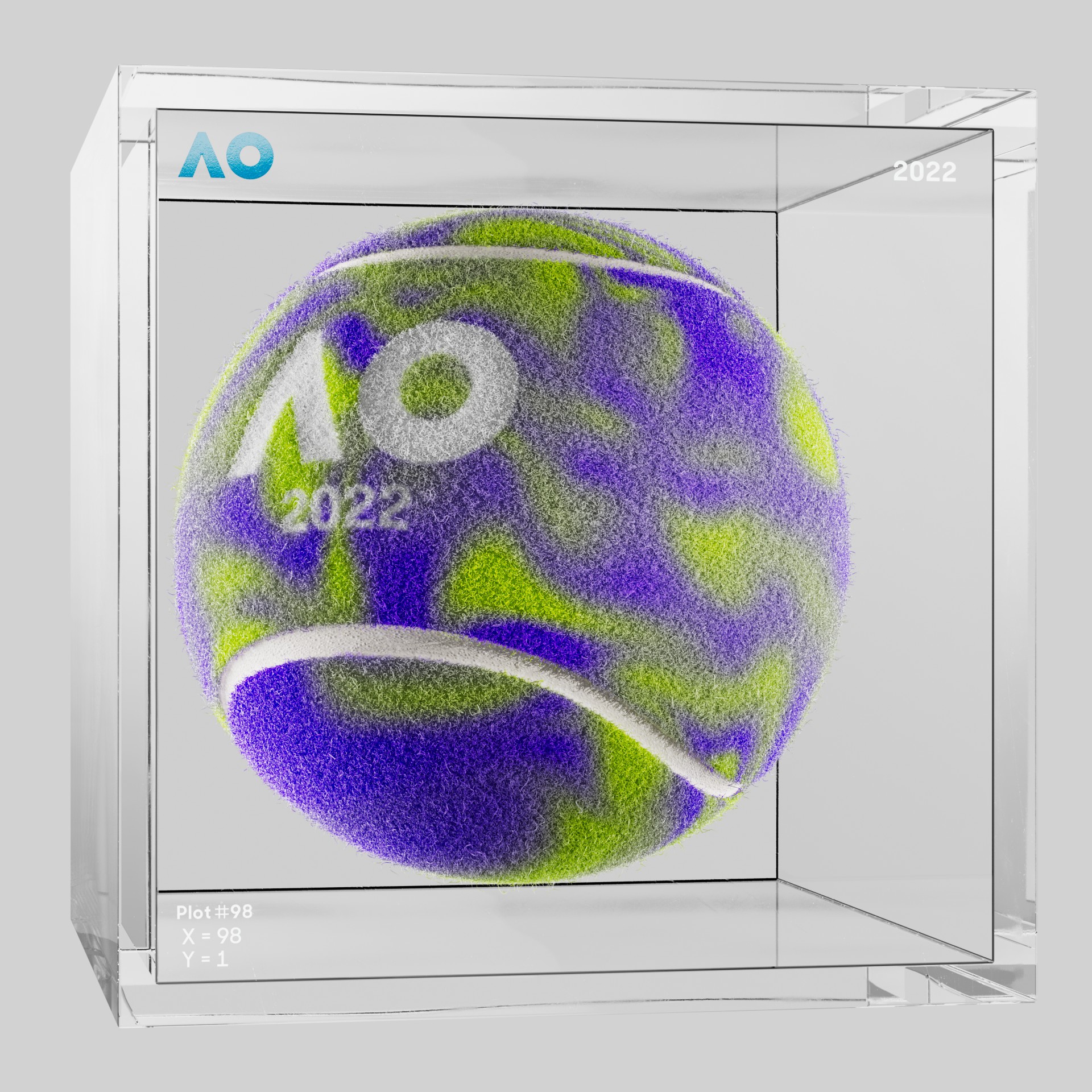 The Australian Open - The Australian Open Art Ball - AO Art Ball #437 - NFT # 437