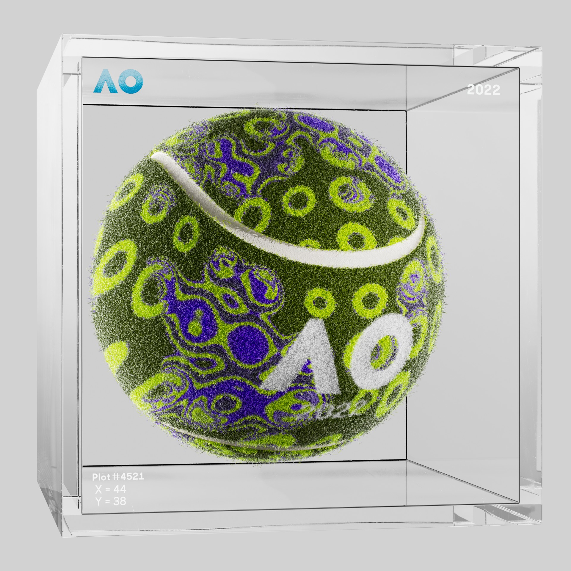 The Australian Open - The Australian Open Art Ball - AO Art Ball #4371 - NFT # 4371