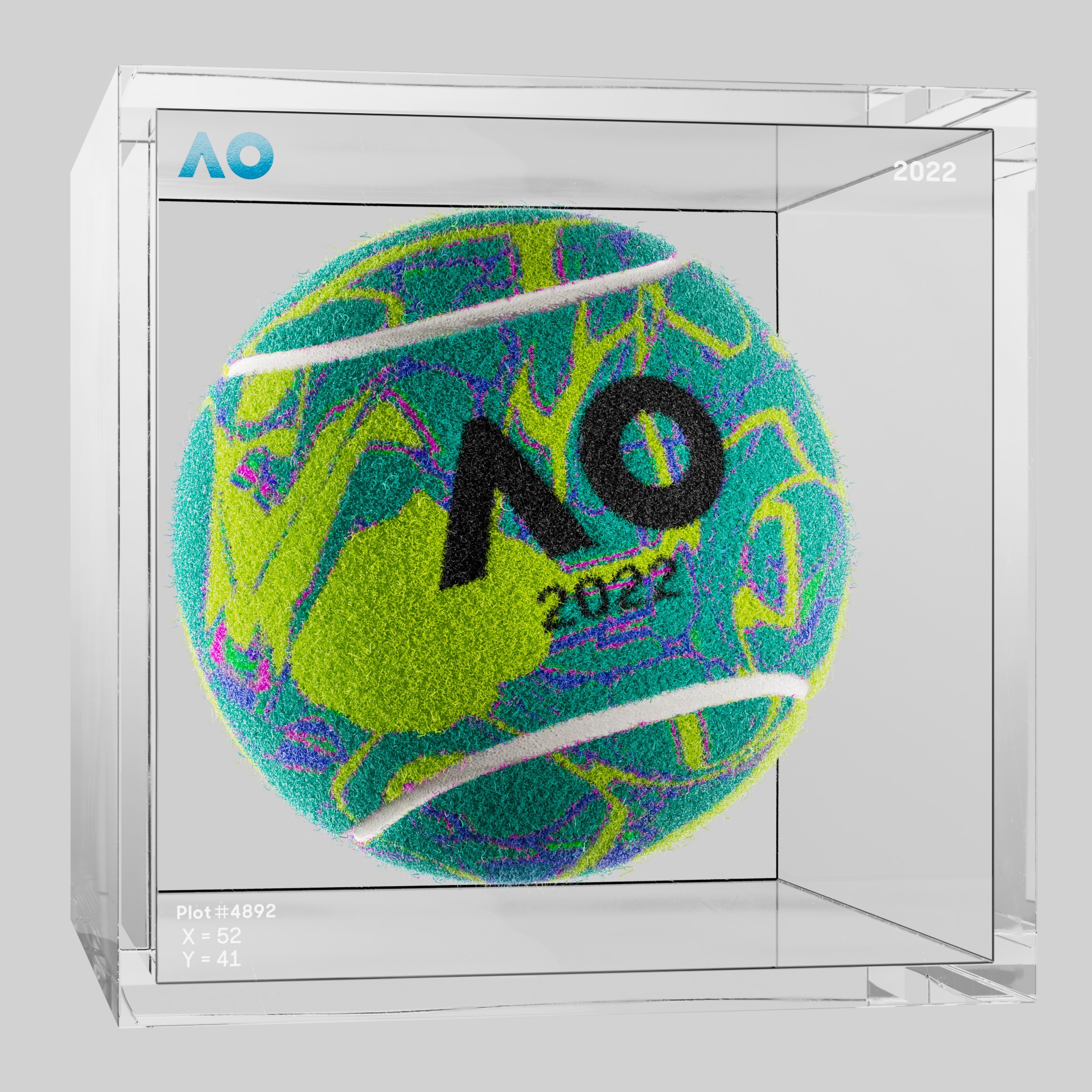 The Australian Open - The Australian Open Art Ball - AO Art Ball #4373 - NFT # 4373
