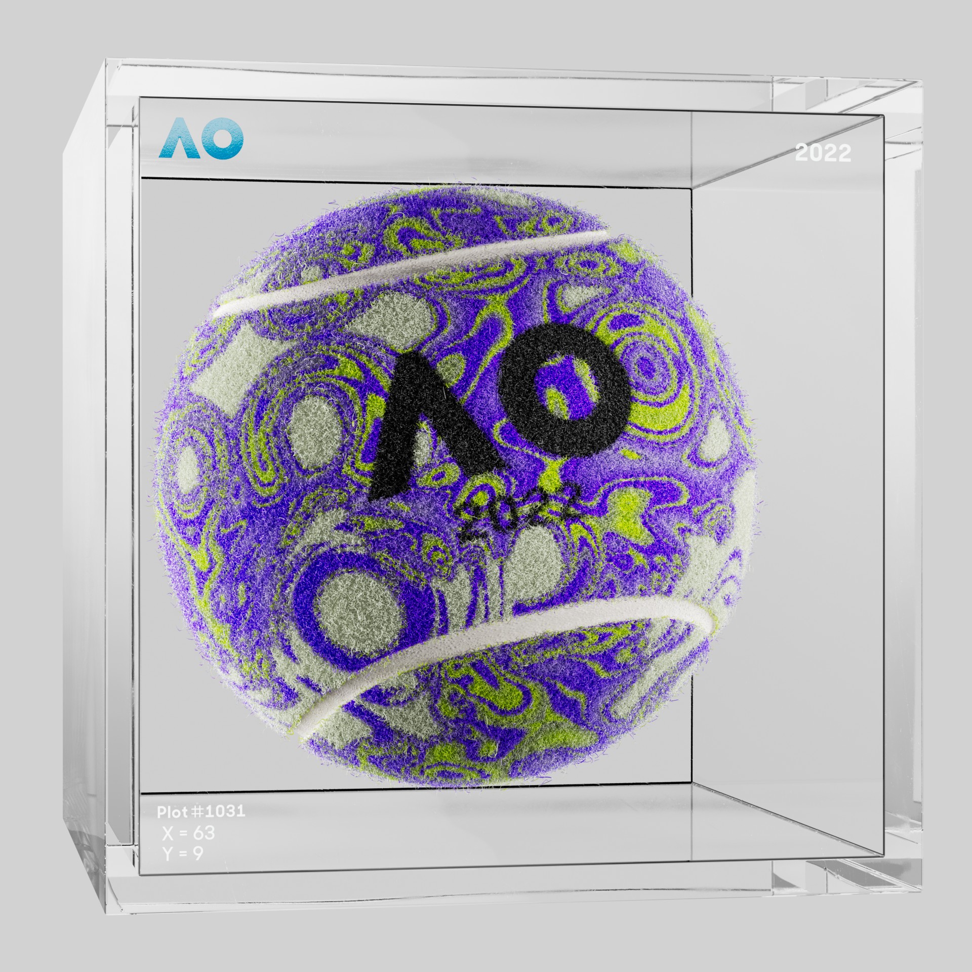 The Australian Open - The Australian Open Art Ball - AO Art Ball #4374 - NFT # 4374