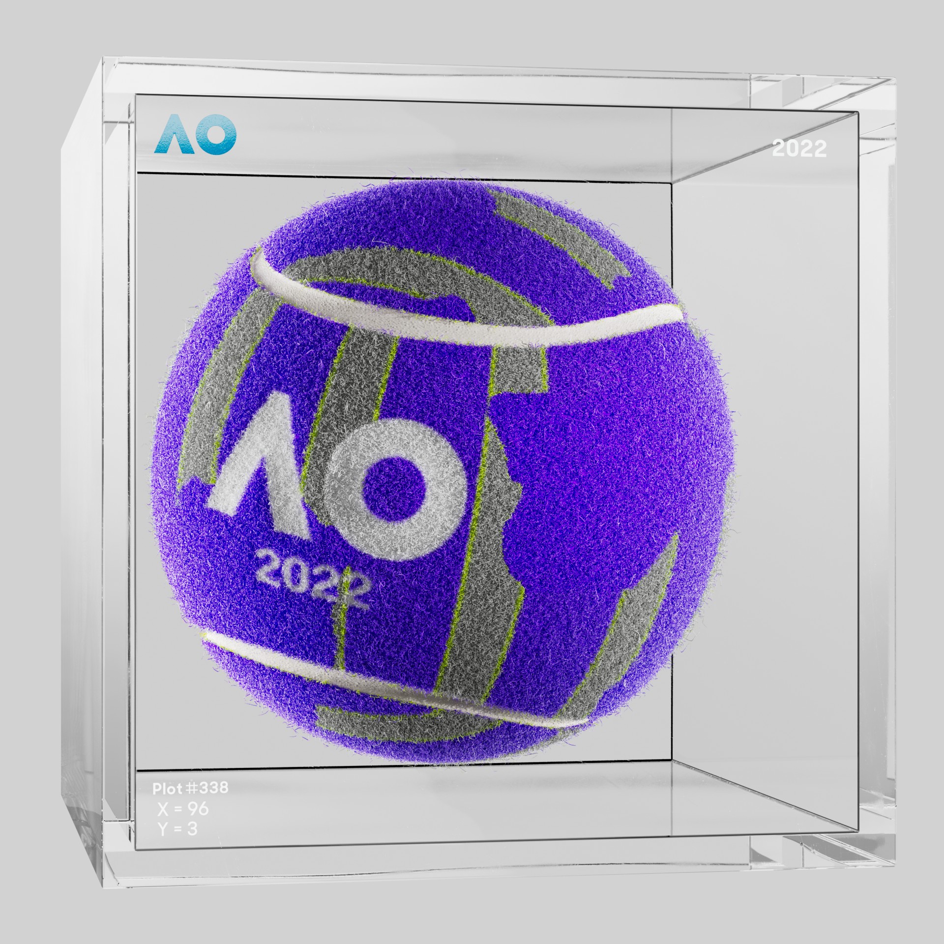 The Australian Open - The Australian Open Art Ball - AO Art Ball #4376 - NFT # 4376