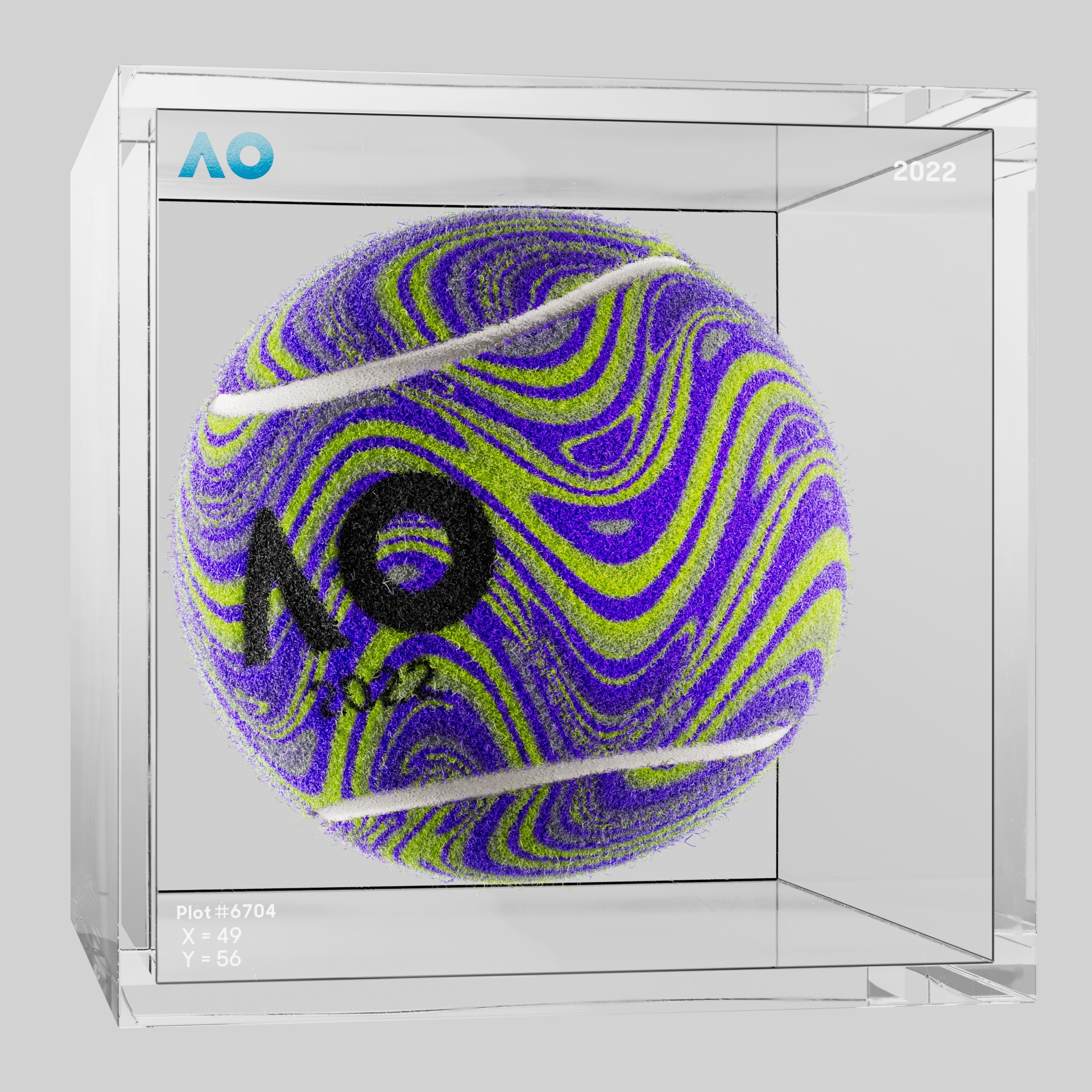 The Australian Open - The Australian Open Art Ball - AO Art Ball #4377 - NFT # 4377