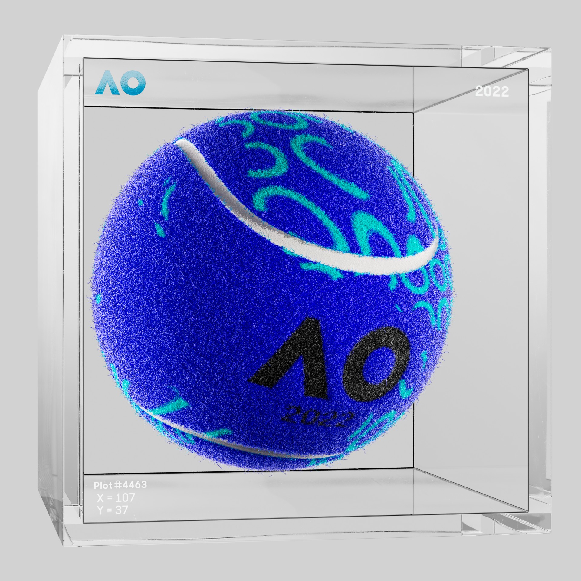 The Australian Open - The Australian Open Art Ball - AO Art Ball #438 - NFT # 438
