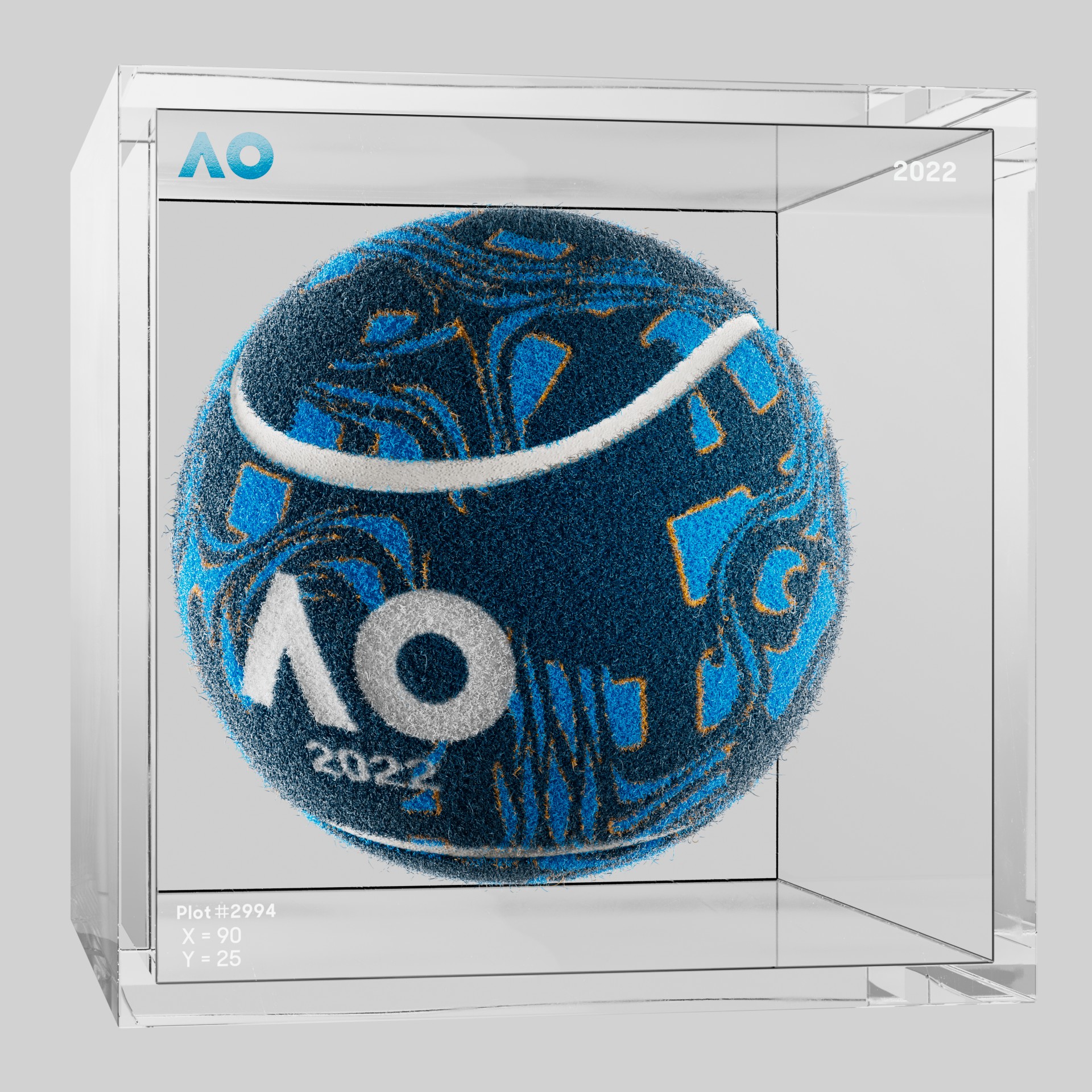 The Australian Open - The Australian Open Art Ball - AO Art Ball #4382 - NFT # 4382