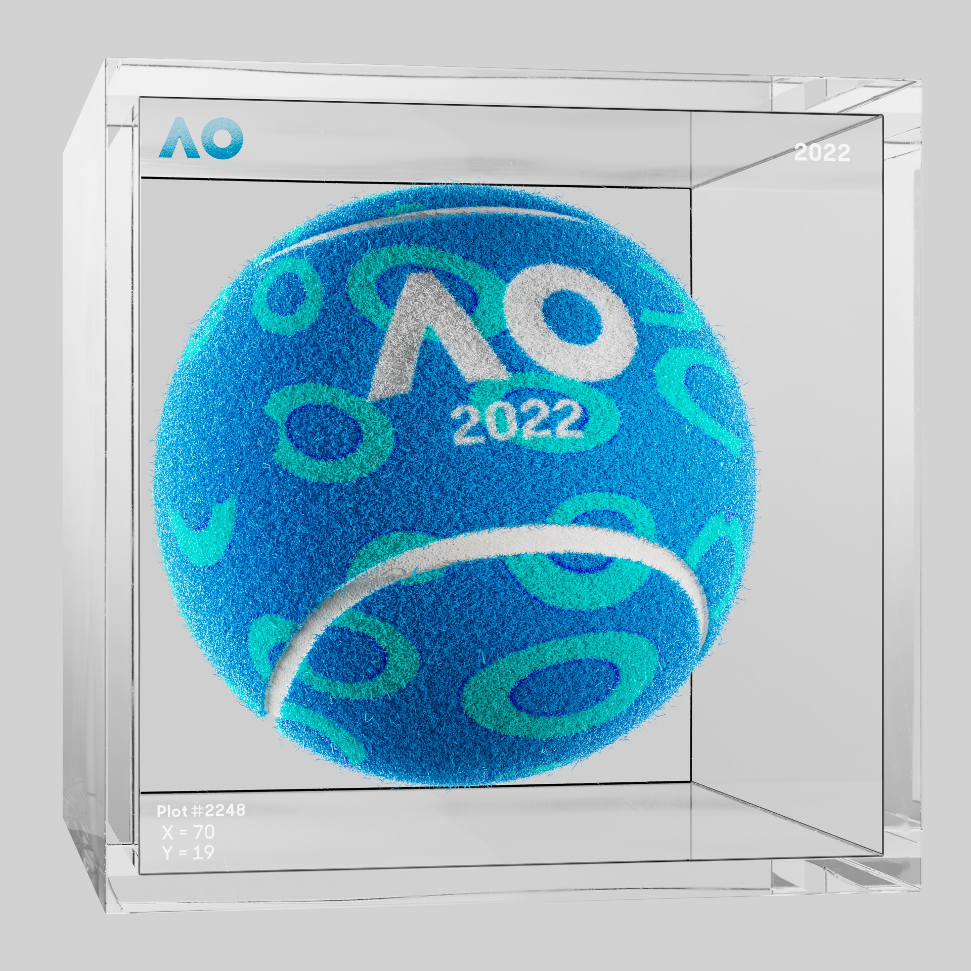 The Australian Open - The Australian Open Art Ball - AO Art Ball #4383 - NFT # 4383