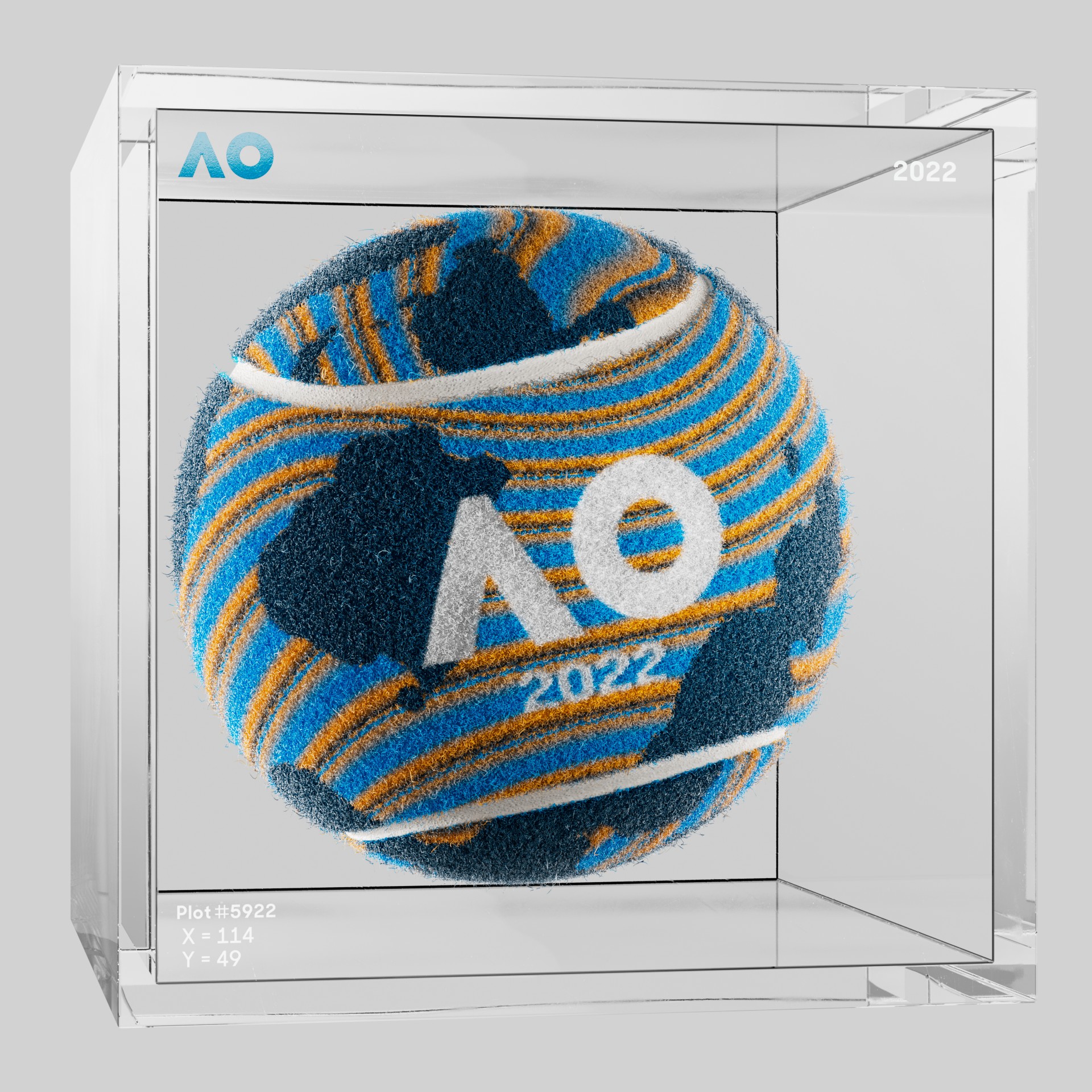The Australian Open - The Australian Open Art Ball - AO Art Ball #4384 - NFT # 4384