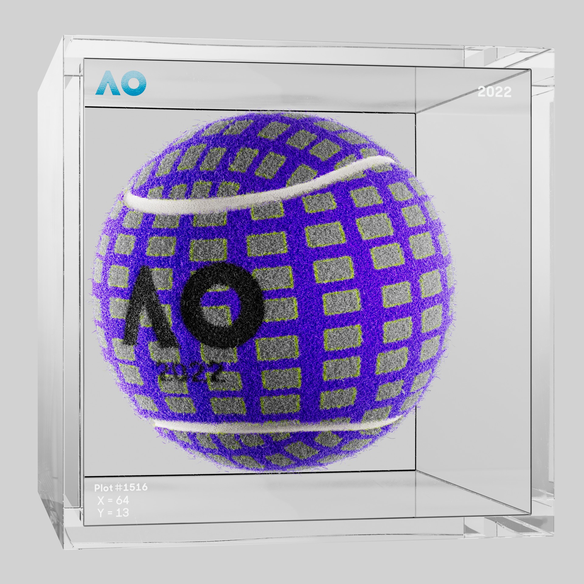 The Australian Open - The Australian Open Art Ball - AO Art Ball #4387 - NFT # 4387