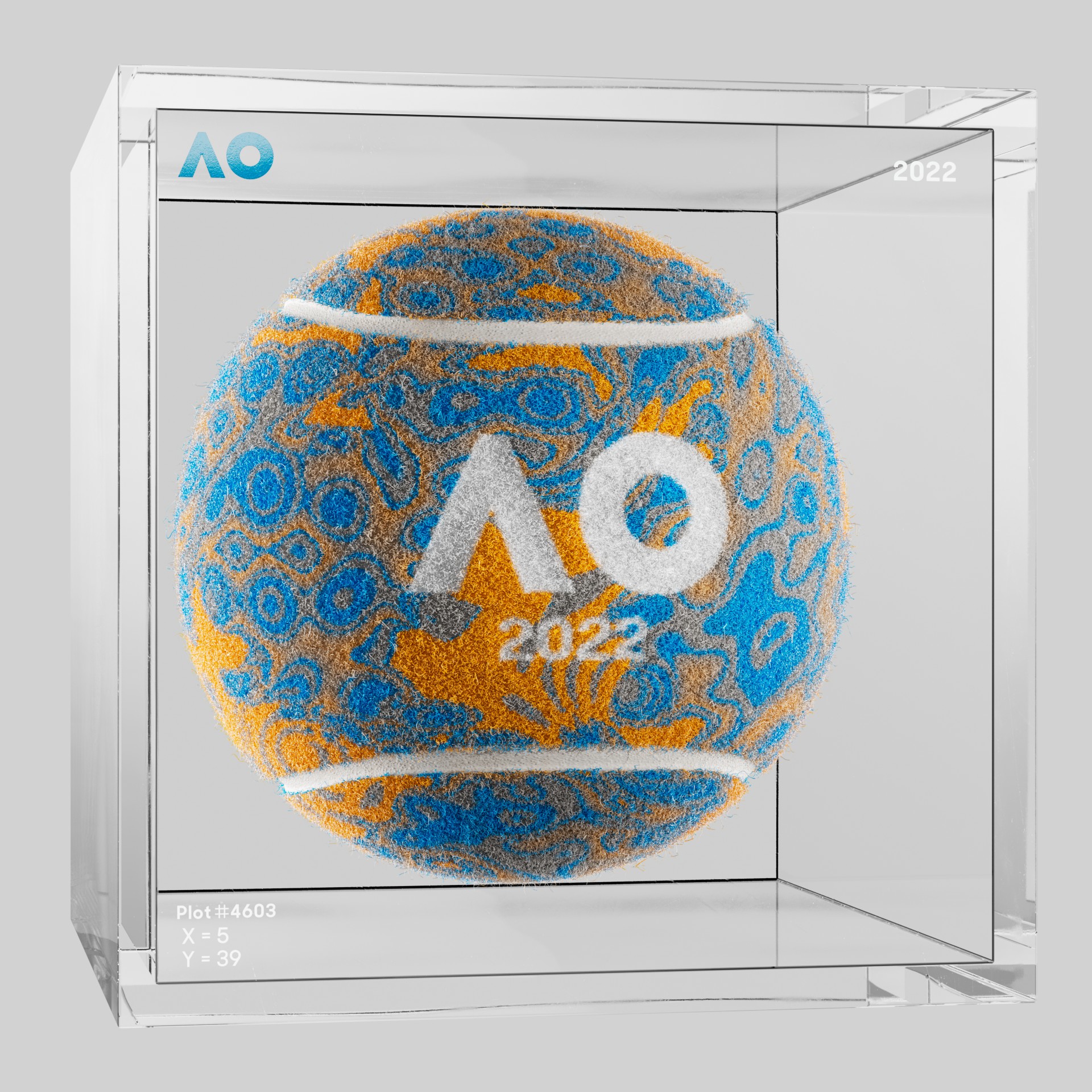 The Australian Open - The Australian Open Art Ball - AO Art Ball #4388 - NFT # 4388
