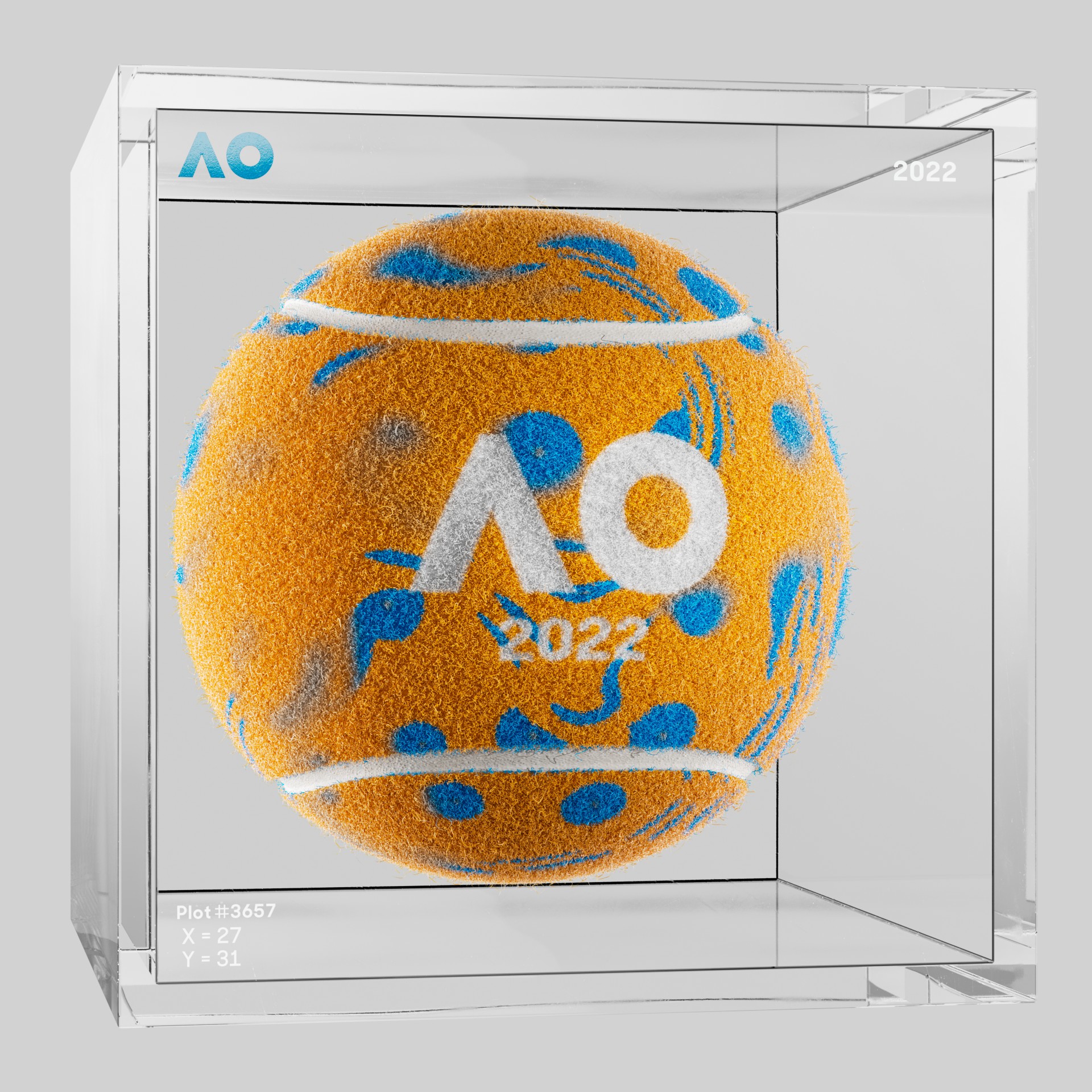 The Australian Open - The Australian Open Art Ball - AO Art Ball #439 - NFT # 439