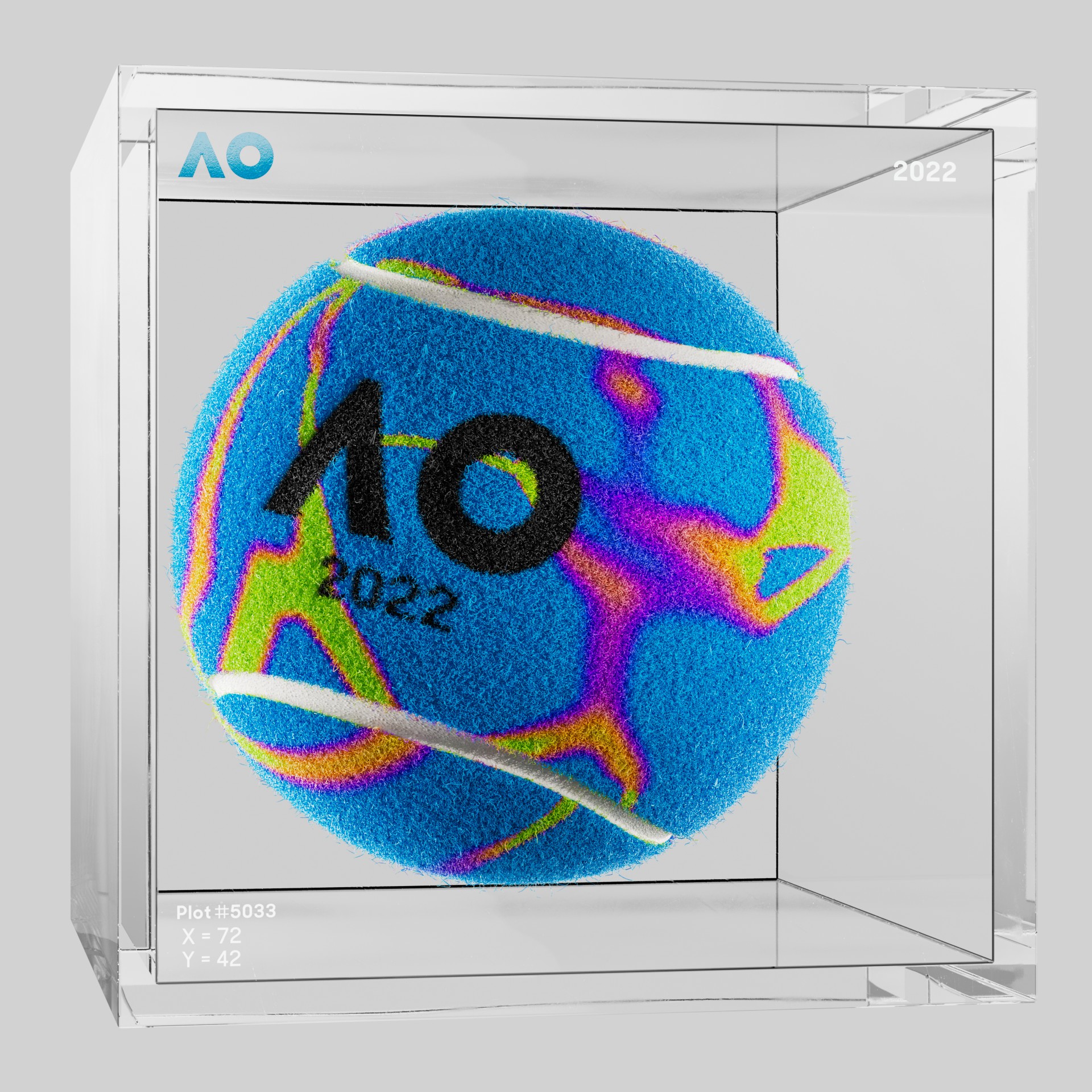 The Australian Open - The Australian Open Art Ball - AO Art Ball #4392 - NFT # 4392