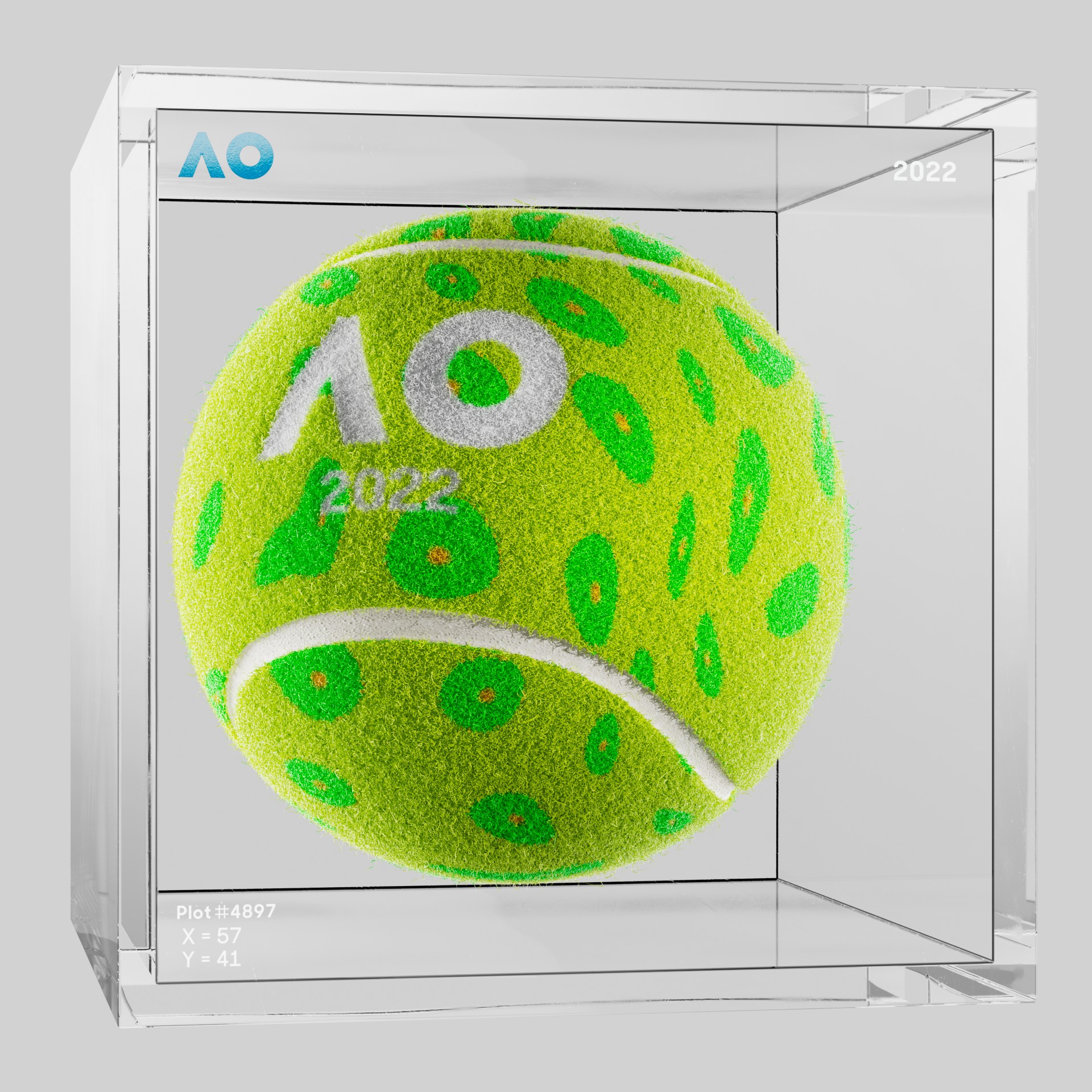 The Australian Open - The Australian Open Art Ball - AO Art Ball #4395 - NFT # 4395