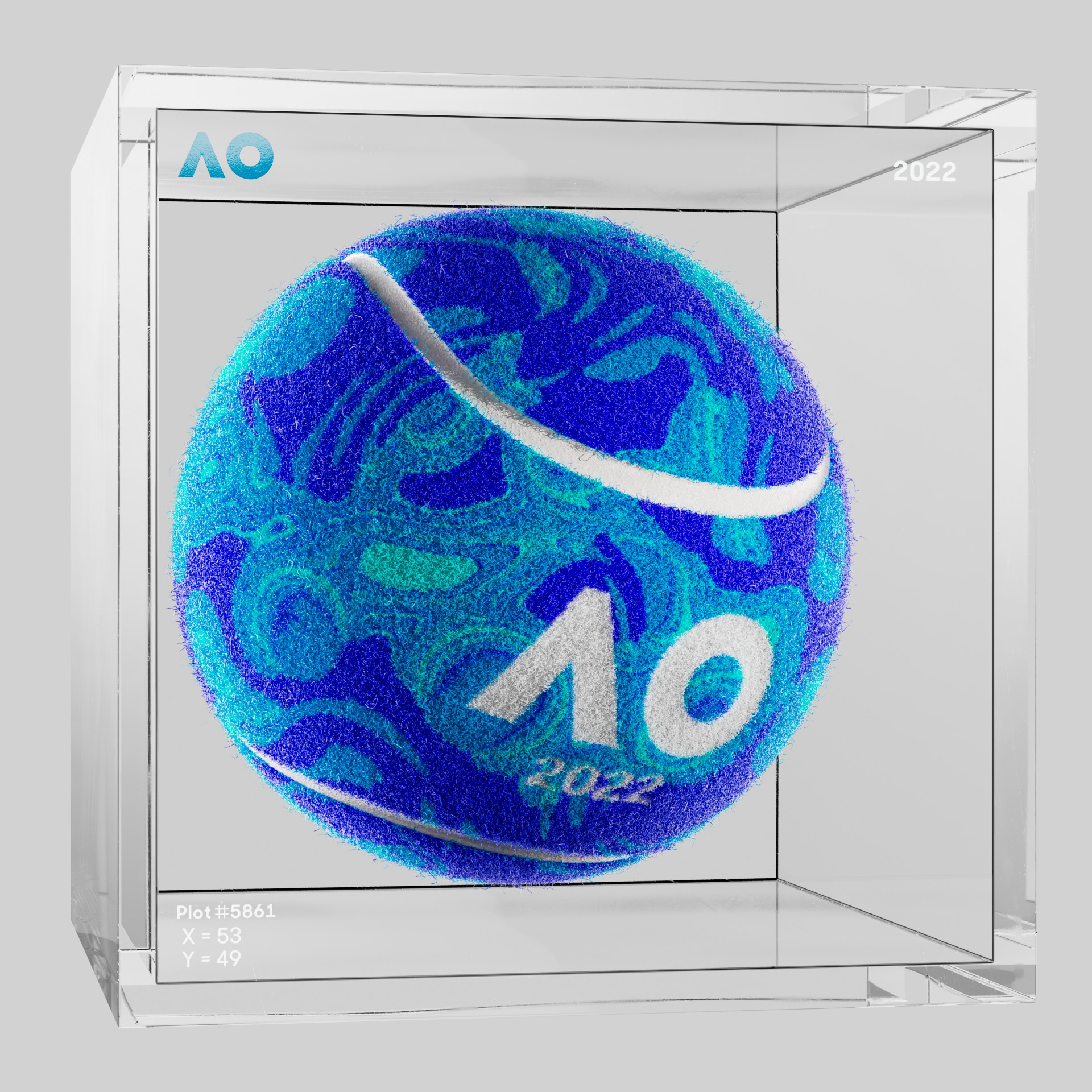 The Australian Open - The Australian Open Art Ball - AO Art Ball #4397 - NFT # 4397