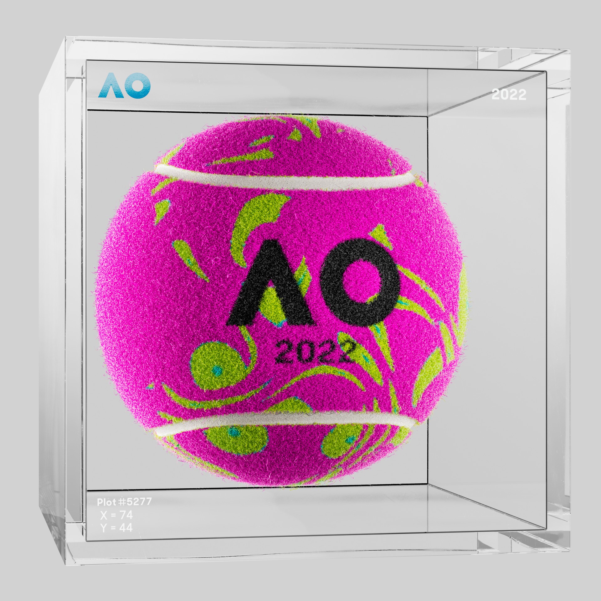 The Australian Open - The Australian Open Art Ball - AO Art Ball #4398 - NFT # 4398