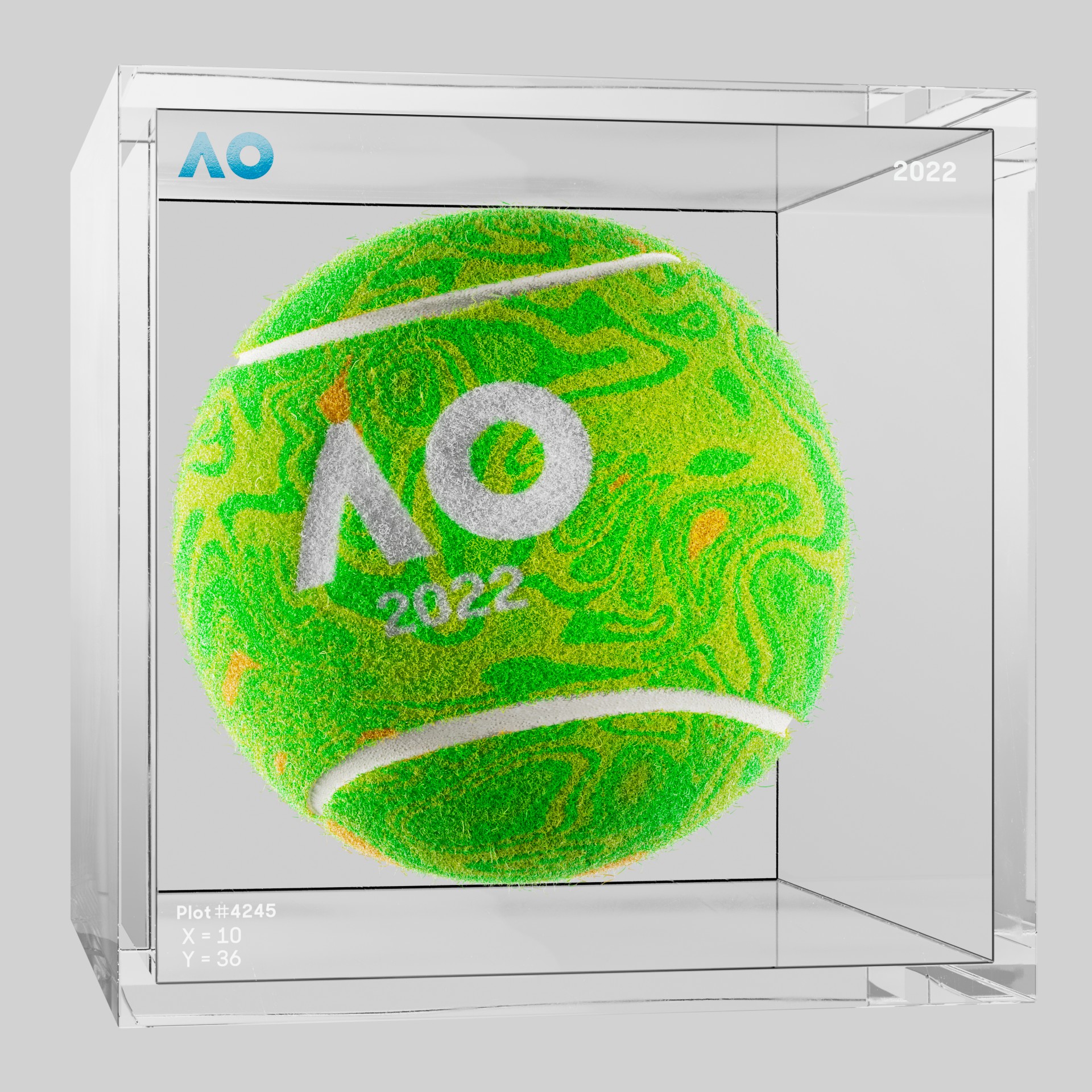 The Australian Open - The Australian Open Art Ball - AO Art Ball #44 - NFT # 44