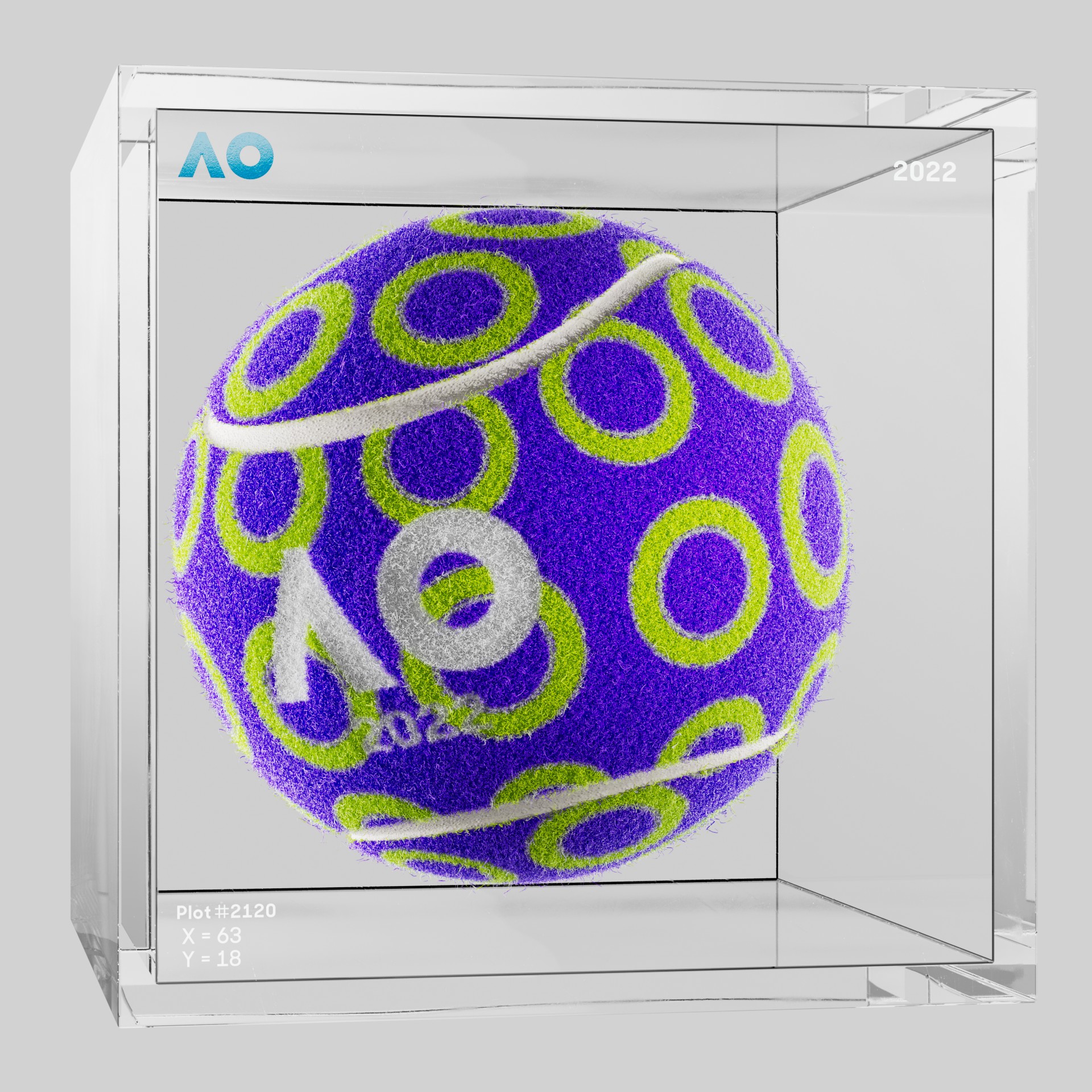 The Australian Open - The Australian Open Art Ball - AO Art Ball #440 - NFT # 440