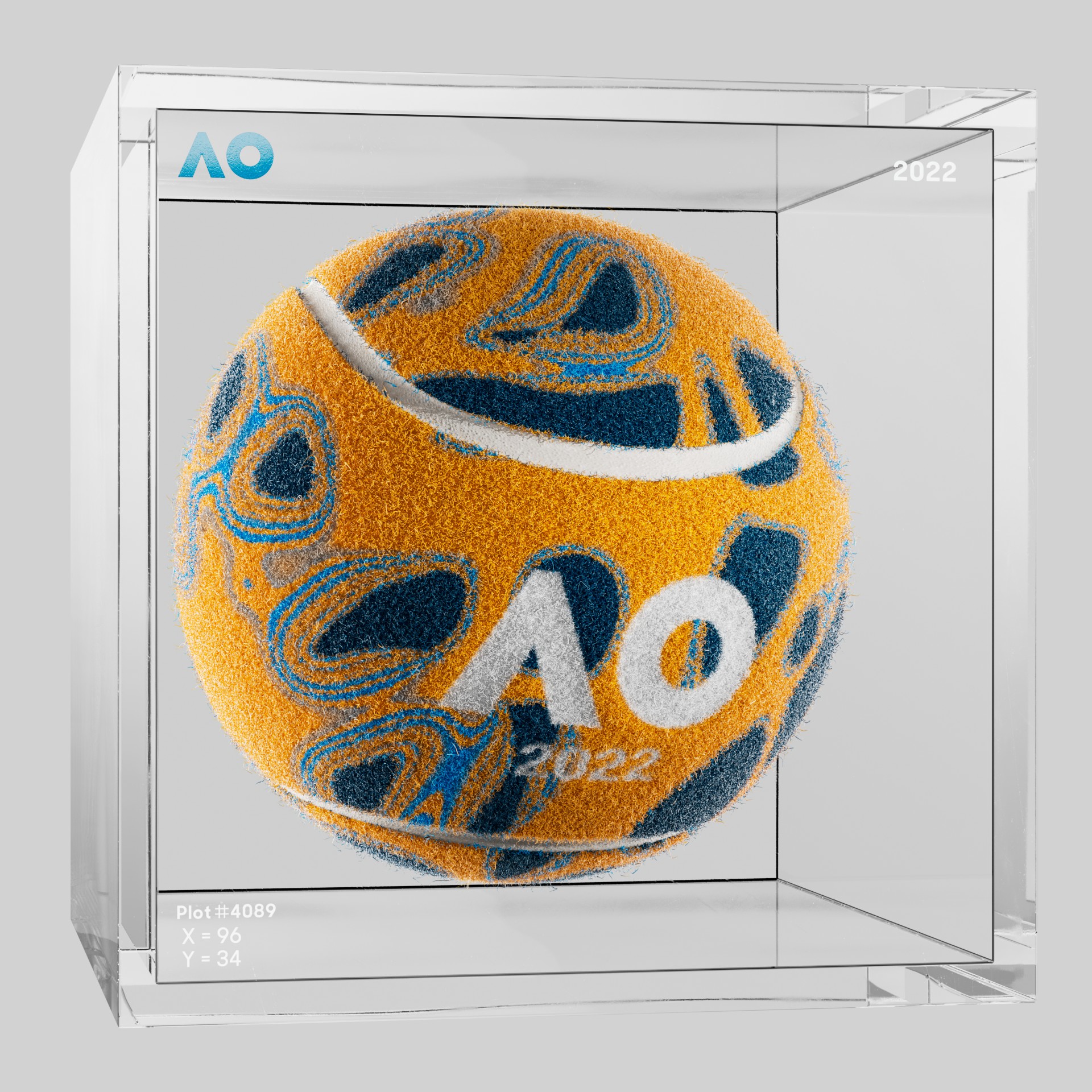 The Australian Open - The Australian Open Art Ball - AO Art Ball #4402 - NFT # 4402