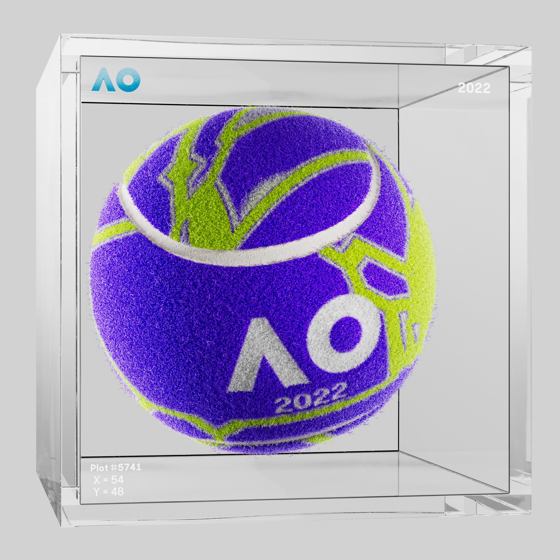 The Australian Open - The Australian Open Art Ball - AO Art Ball #4405 - NFT # 4405