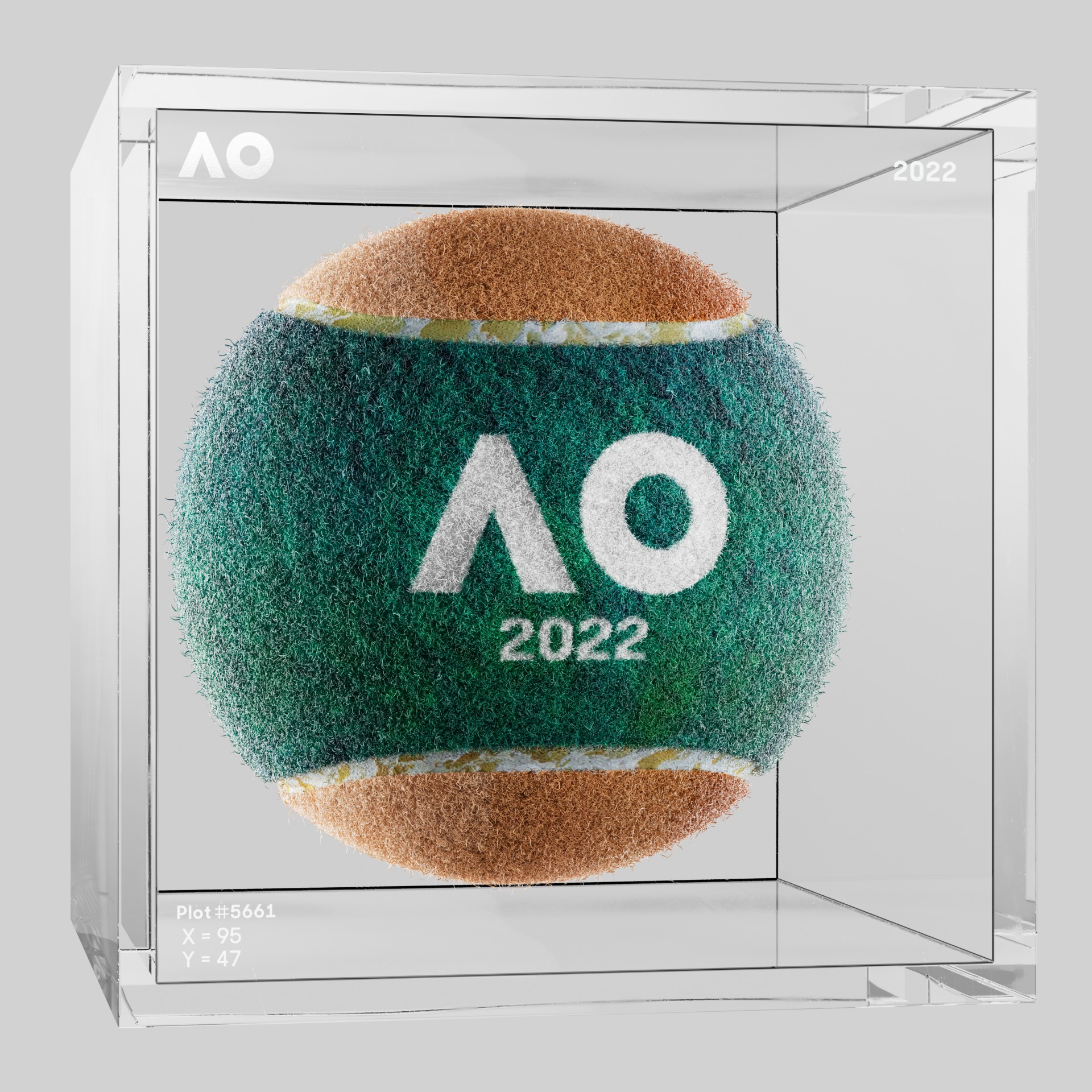 The Australian Open - The Australian Open Art Ball - AO Art Ball #4407 - NFT # 4407