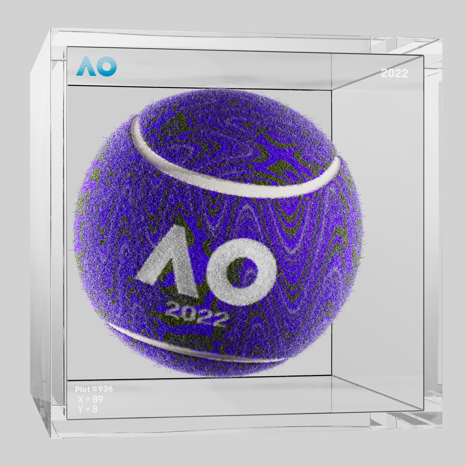 The Australian Open - The Australian Open Art Ball - AO Art Ball #4409 - NFT # 4409