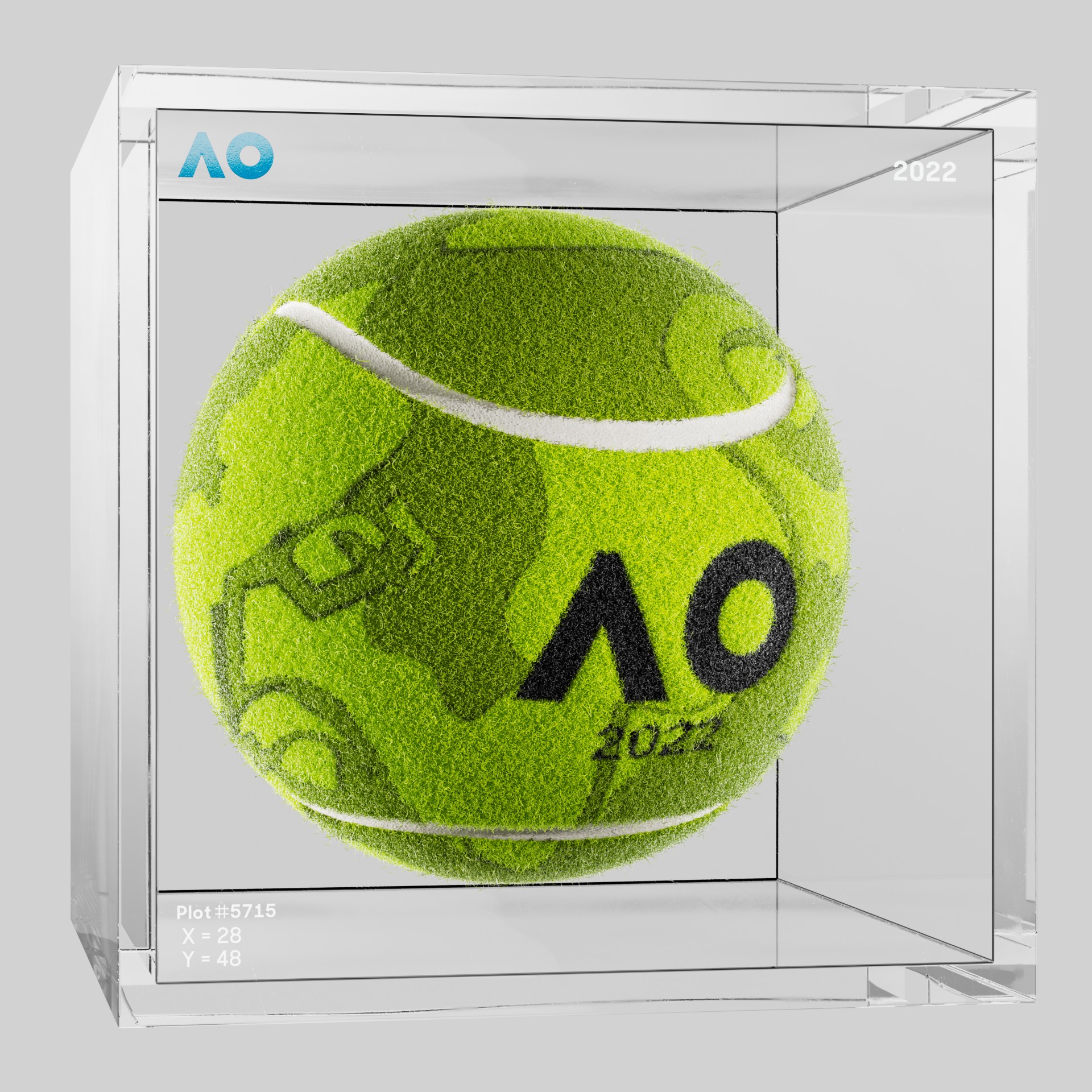 The Australian Open - The Australian Open Art Ball - AO Art Ball #4412 - NFT # 4412
