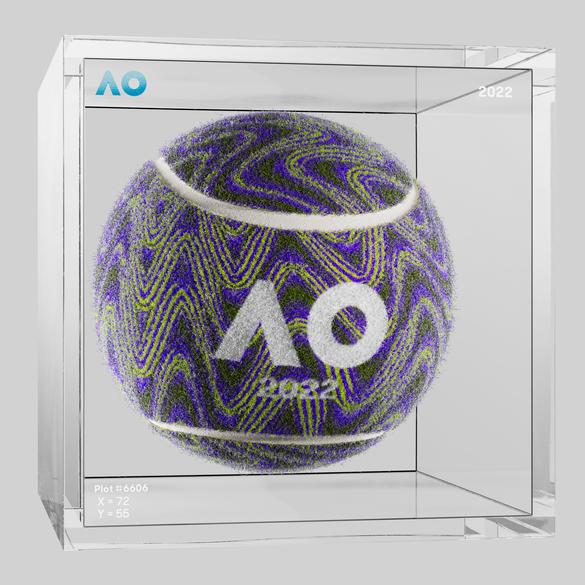 The Australian Open - The Australian Open Art Ball - AO Art Ball #4414 - NFT # 4414